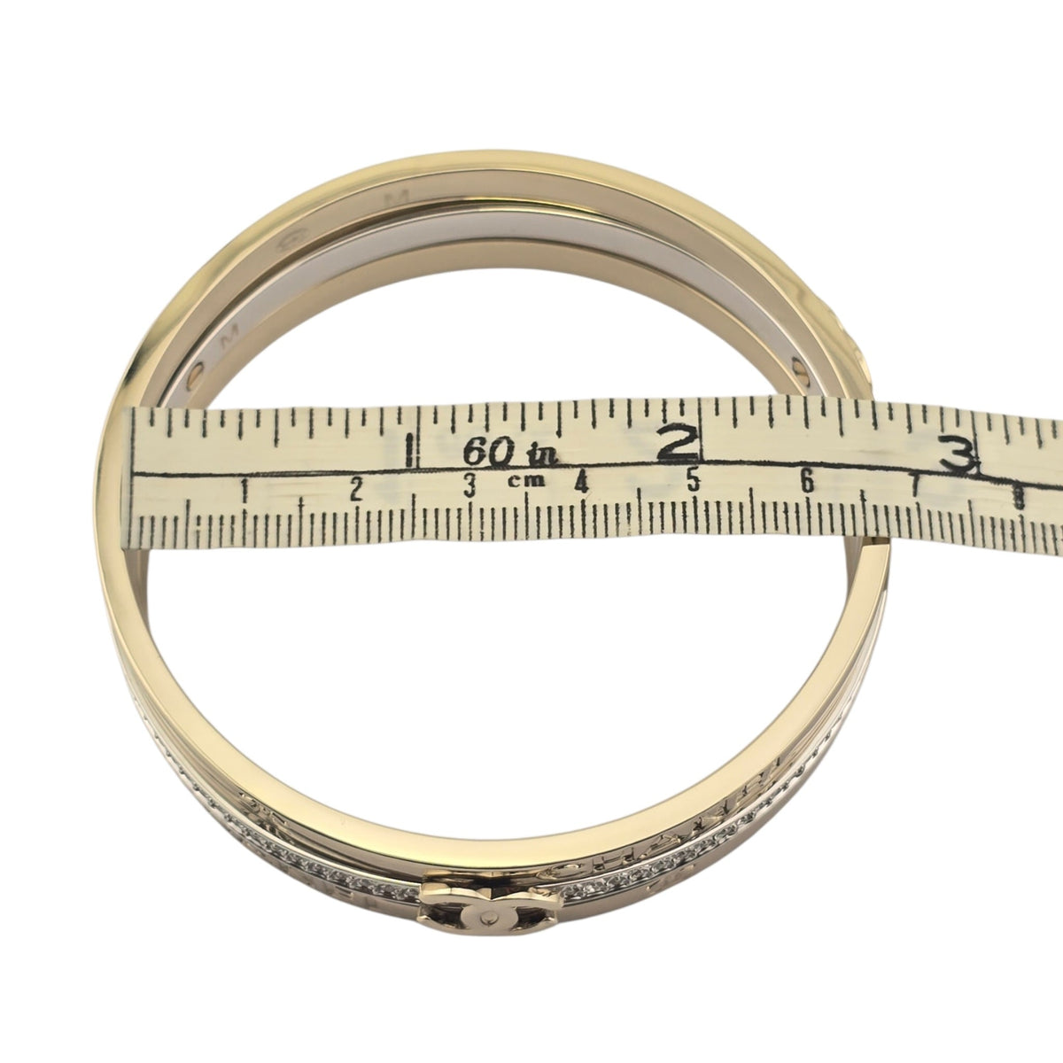 Chanel CC Cuff Bangle Gold Set M 2026 CHANEL