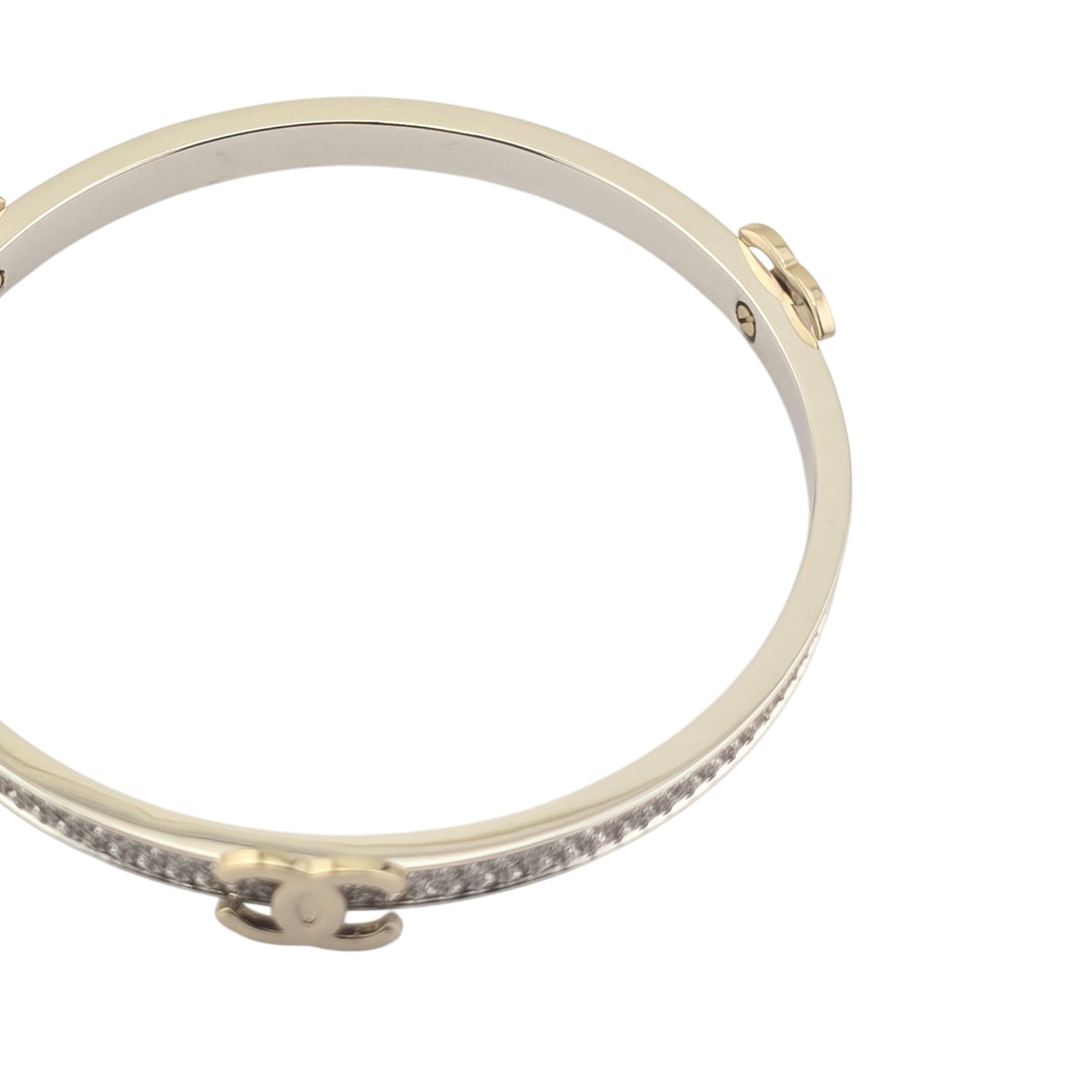 Chanel CC Cuff Bangle Gold Set M 2026 CHANEL