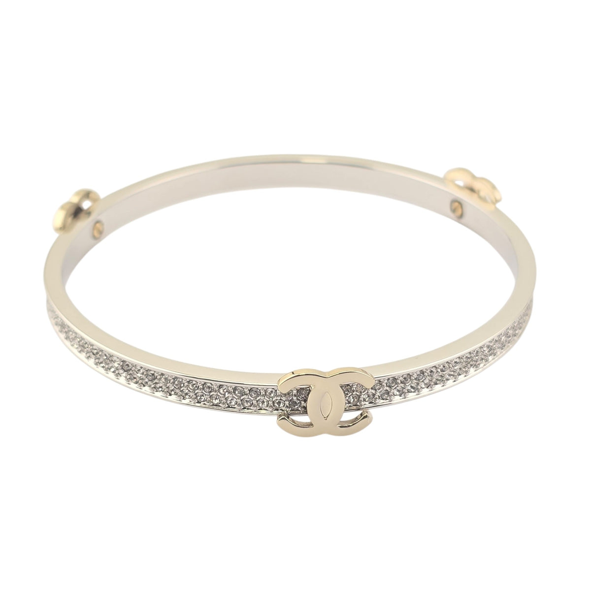 Chanel CC Cuff Bangle Gold Set M 2026 CHANEL