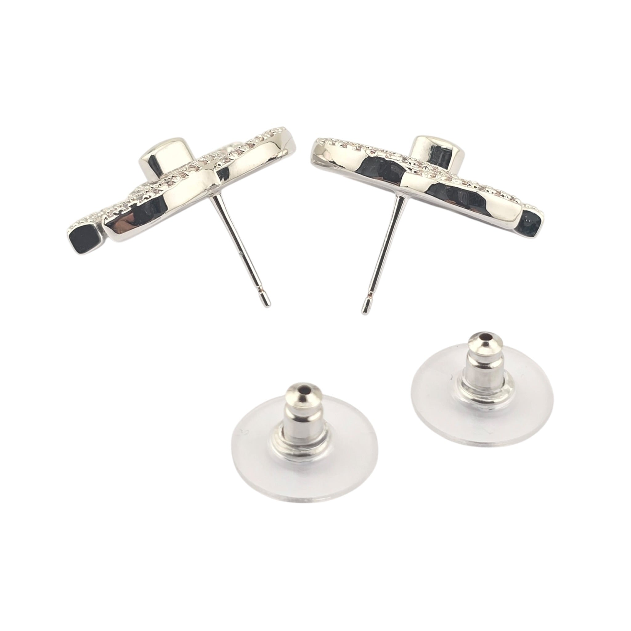 Chanel CC Crystal Turnlock Stud Earrings 2022 CHANEL