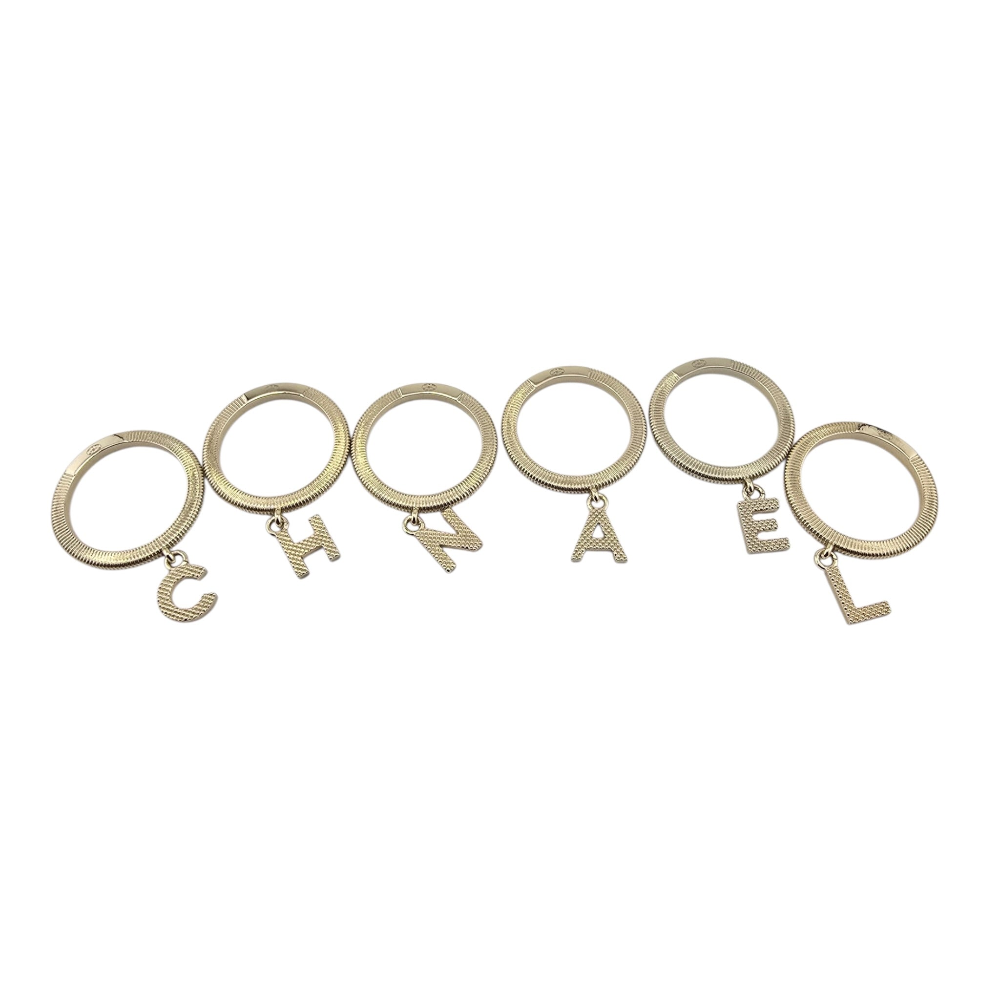 Chanel Logo Stackable Ring Set CHANEL