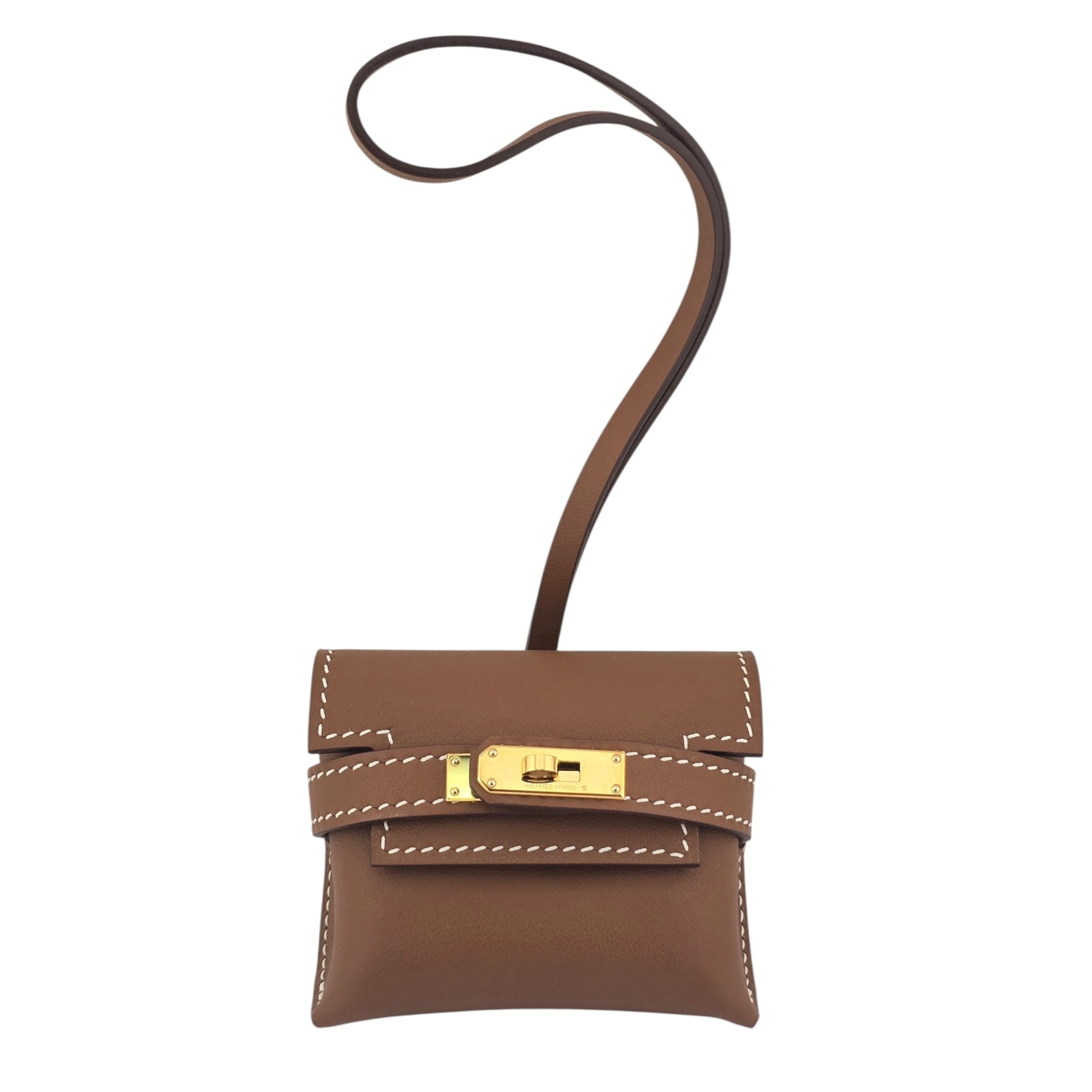 Hermès Kellyfestival Bag Charm Gold HERMES