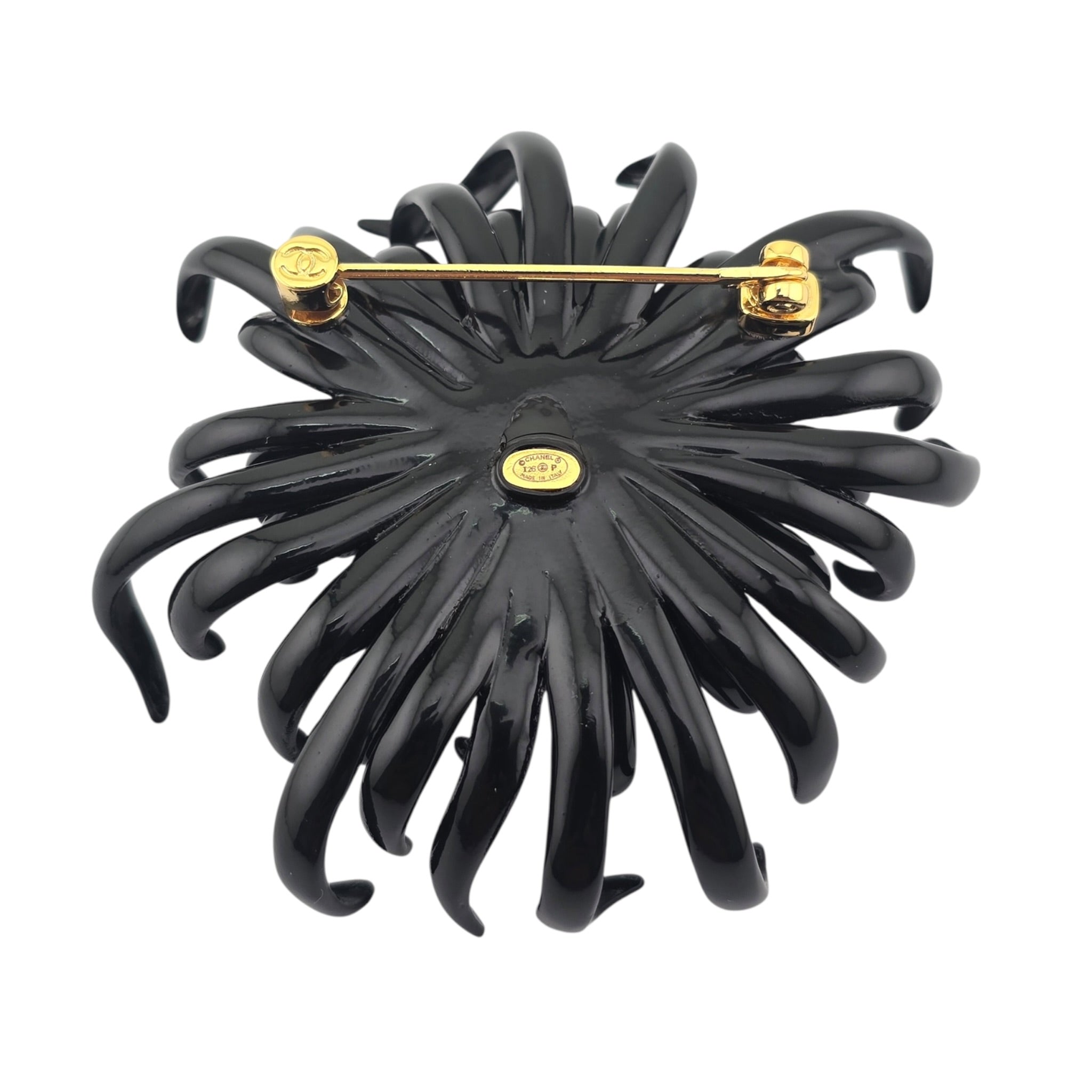 Chanel CC Black Flower Brooch 2026 CHANEL