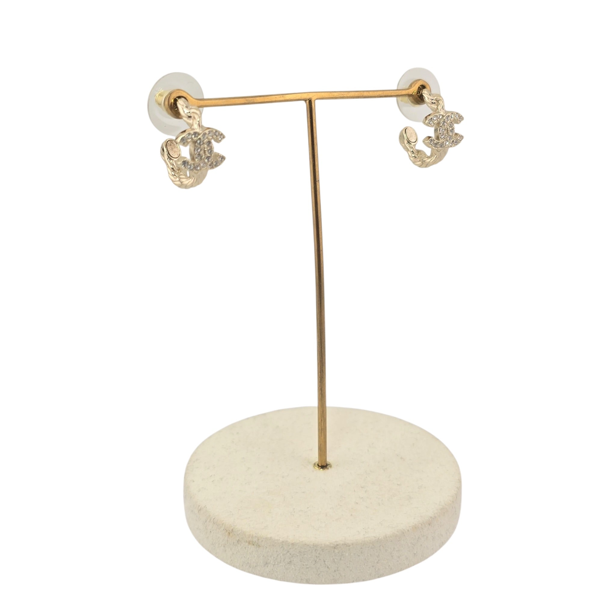Chanel CC Gold Hoop Earrings 2026 CHANEL