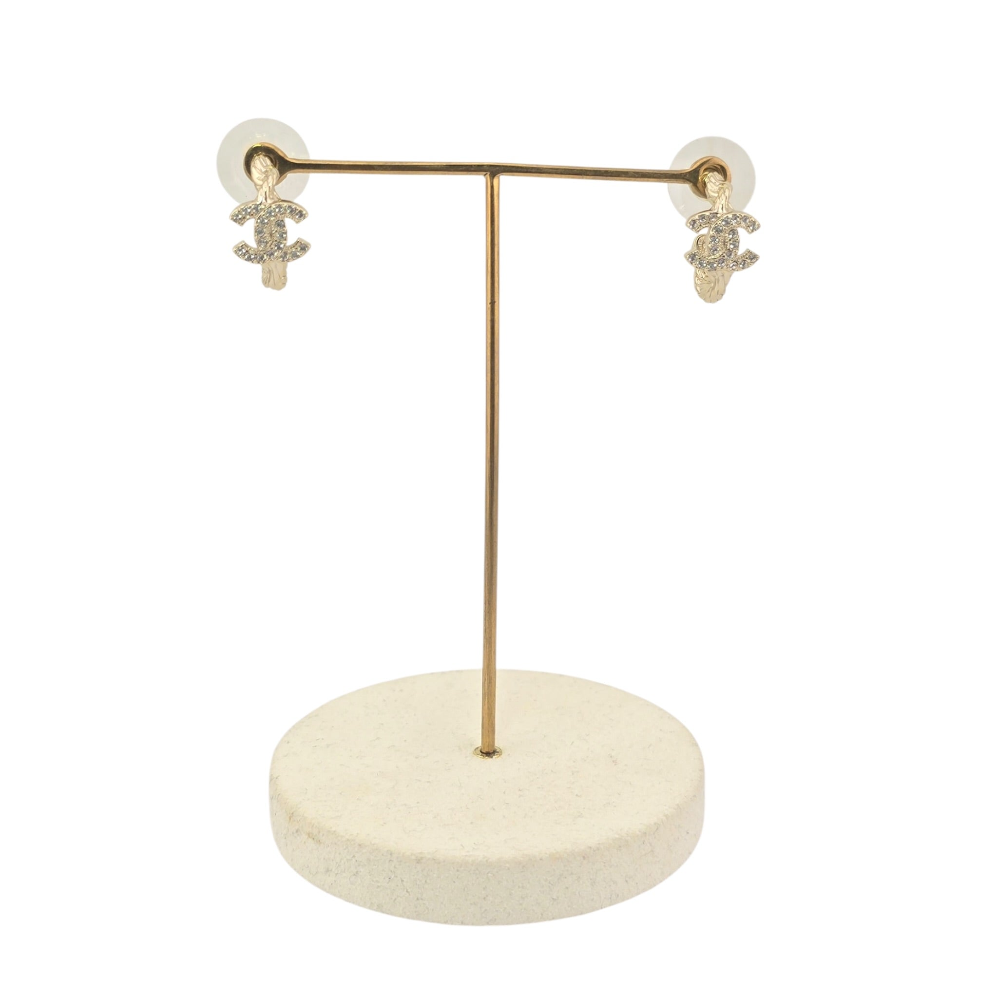 Chanel CC Gold Hoop Earrings 2026 CHANEL