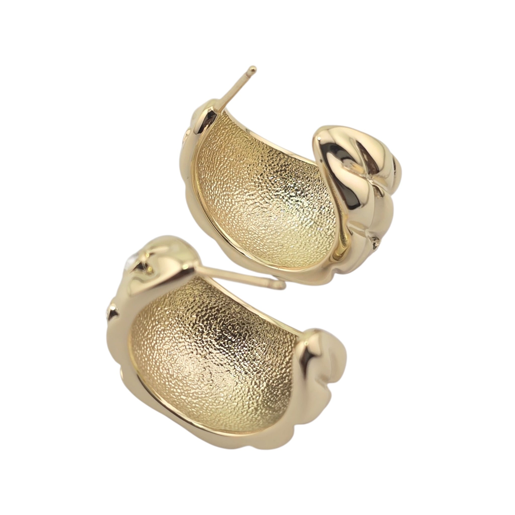 Chanel CC Gold Metal Hoop Earrings 2026 26P CHANEL