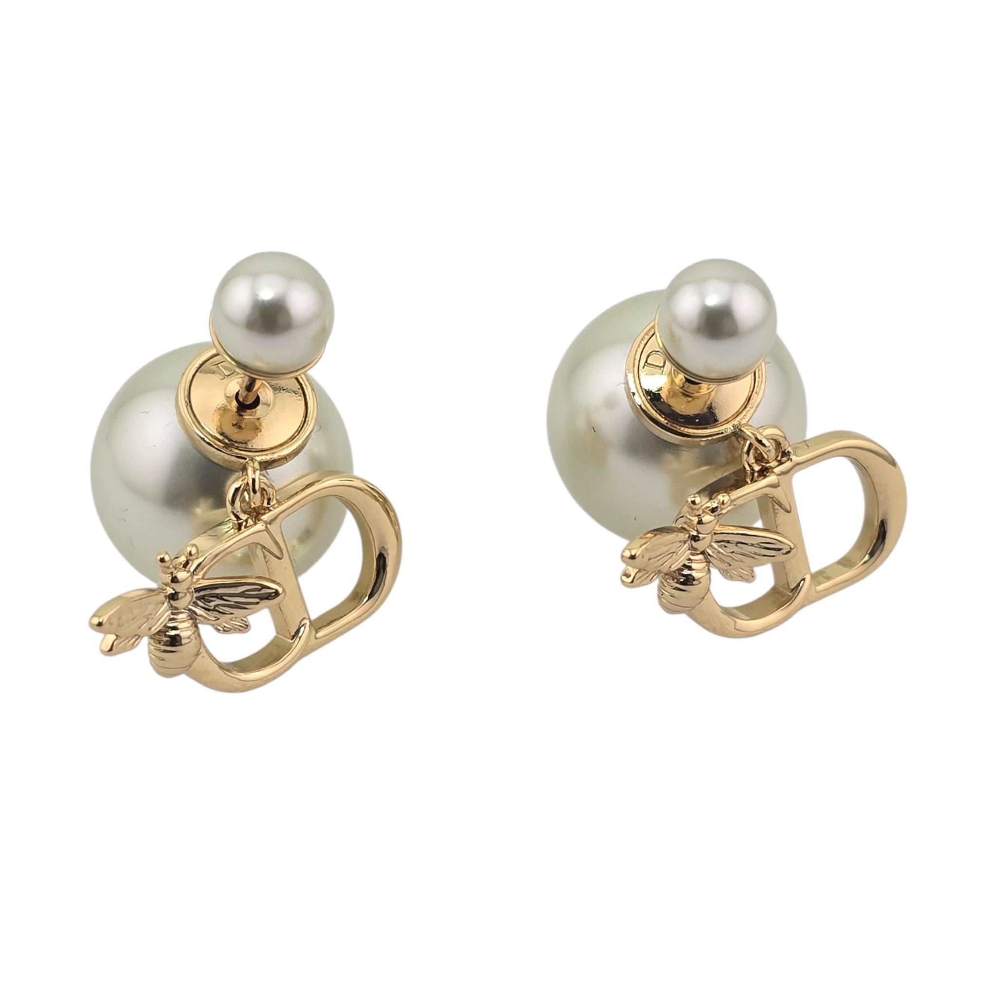 Dior Tribales CD Garden Faux Pearl Earrings DIOR