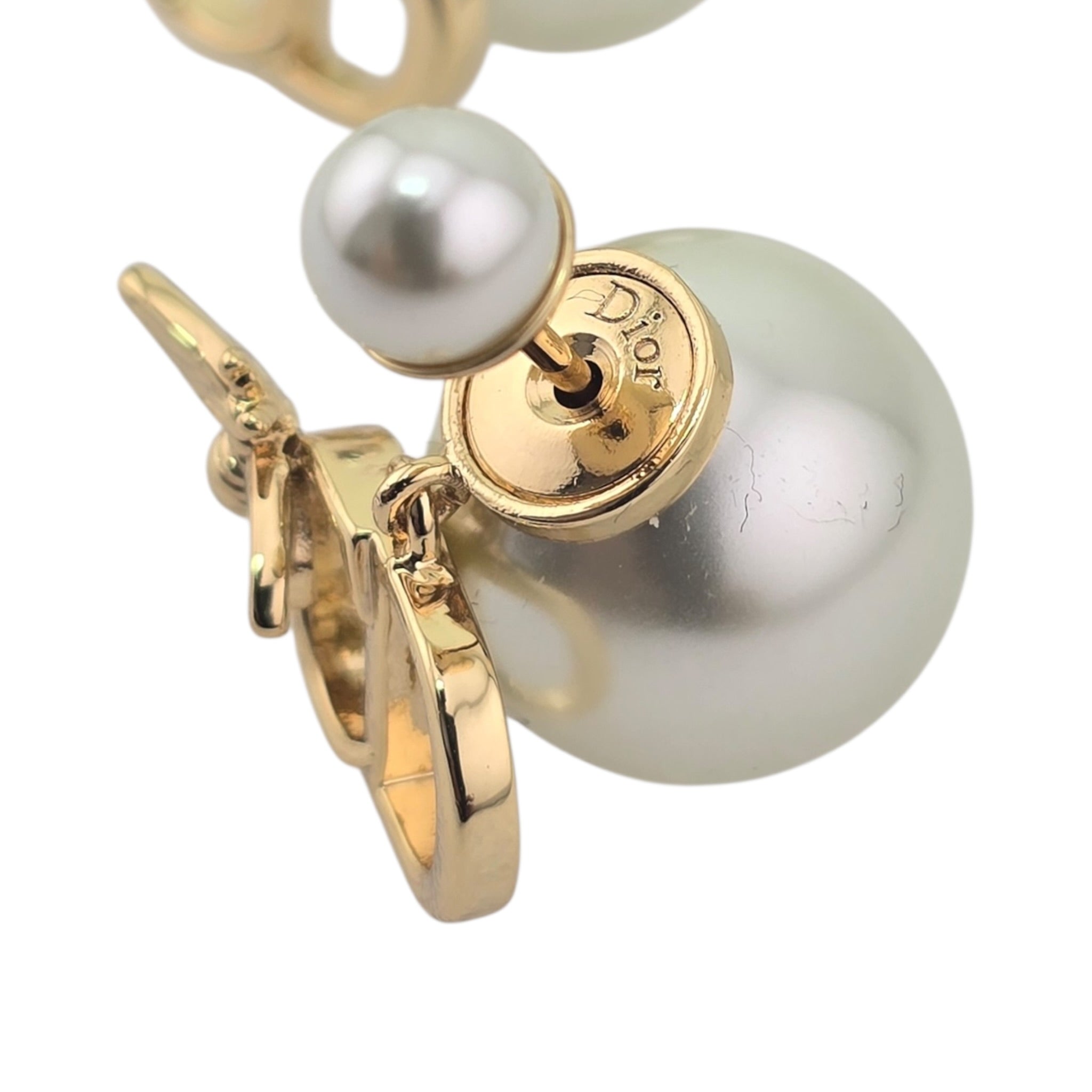 Dior Tribales CD Garden Faux Pearl Earrings DIOR