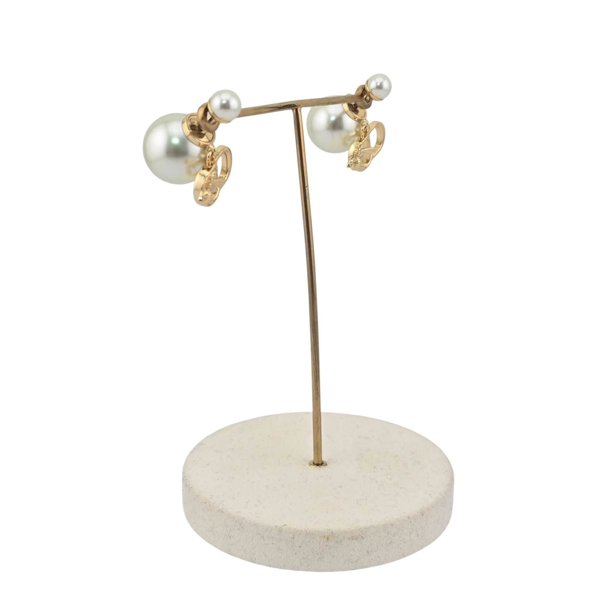 Dior Tribales CD Garden Faux Pearl Earrings DIOR