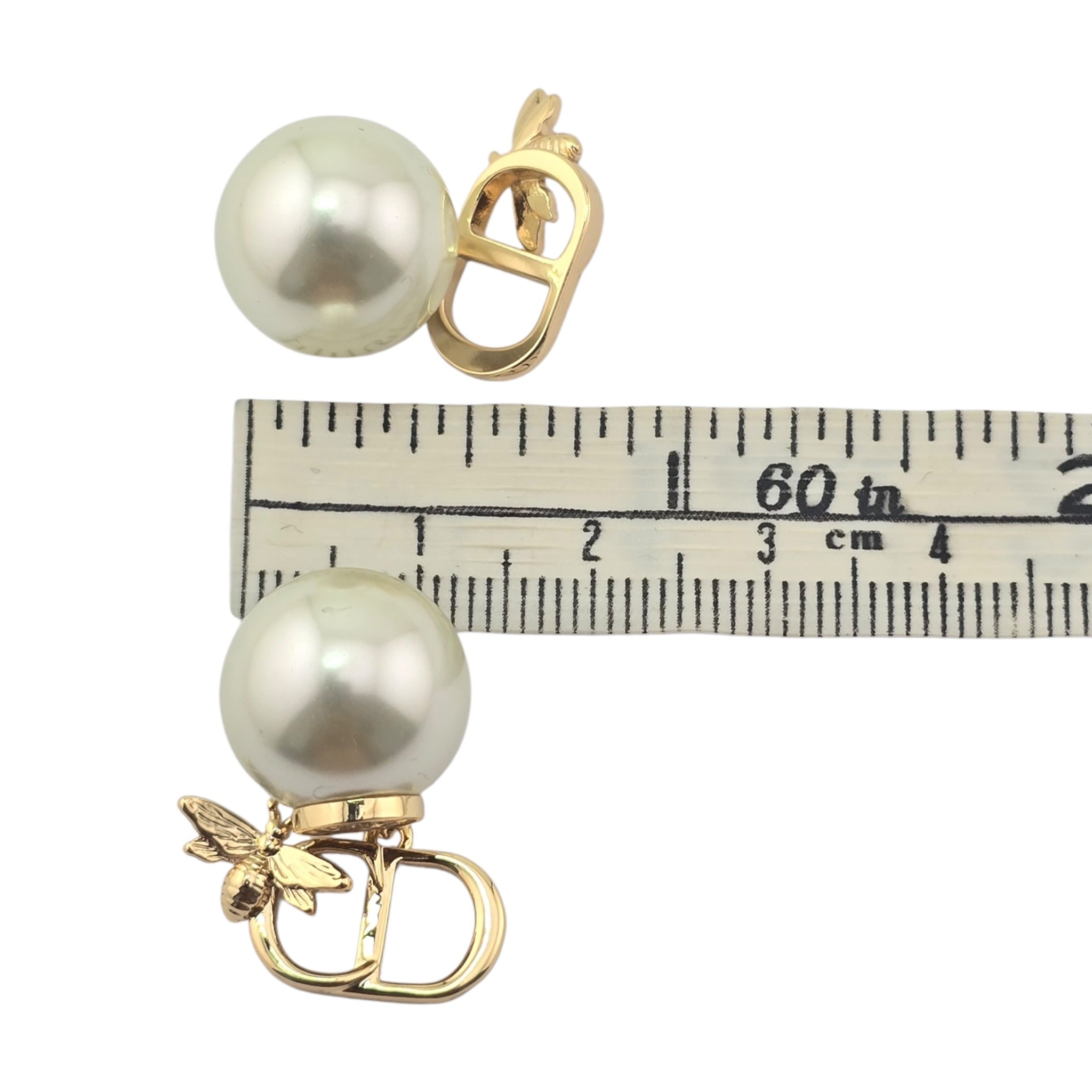 Dior Tribales CD Garden Faux Pearl Earrings DIOR