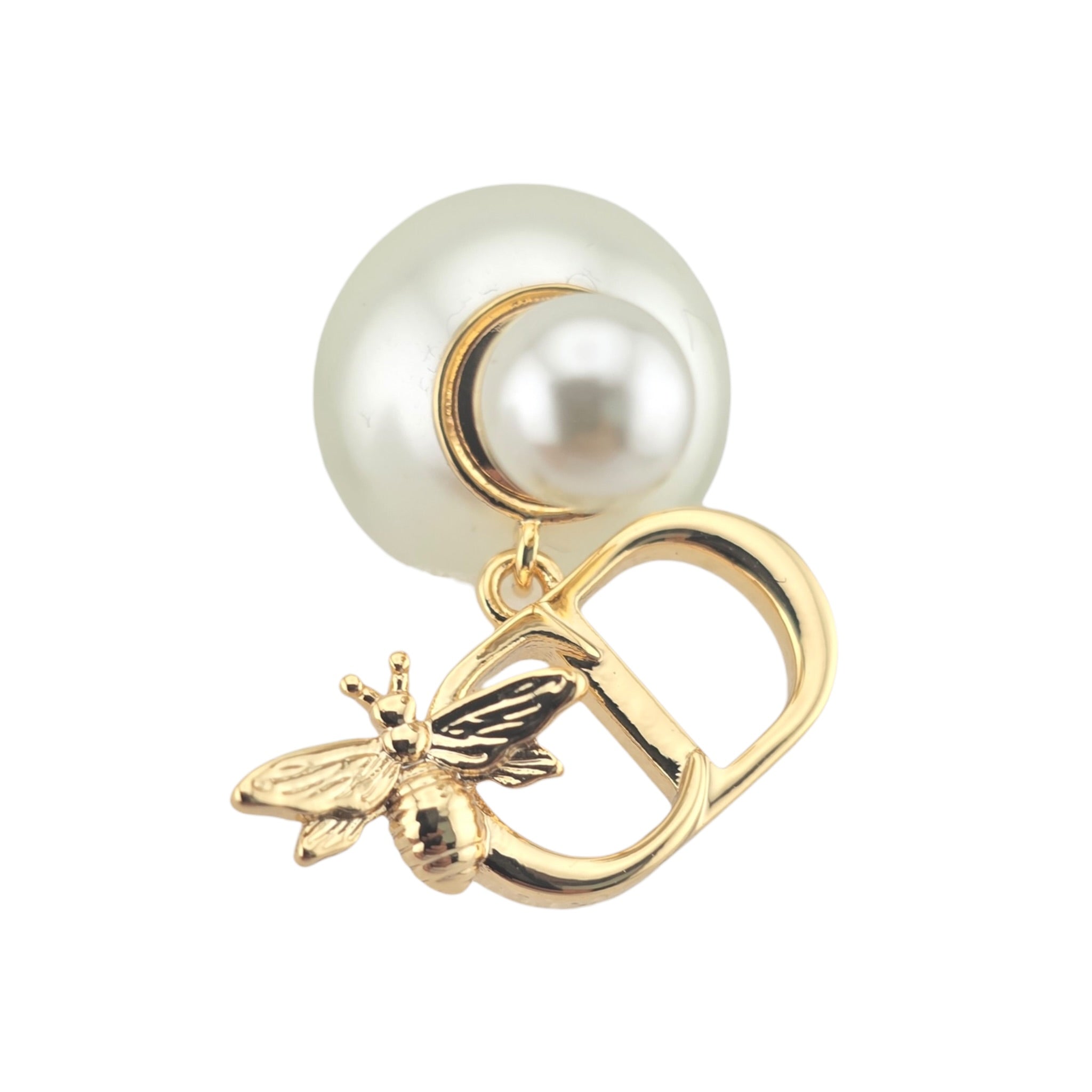 Dior Tribales CD Garden Faux Pearl Earrings DIOR