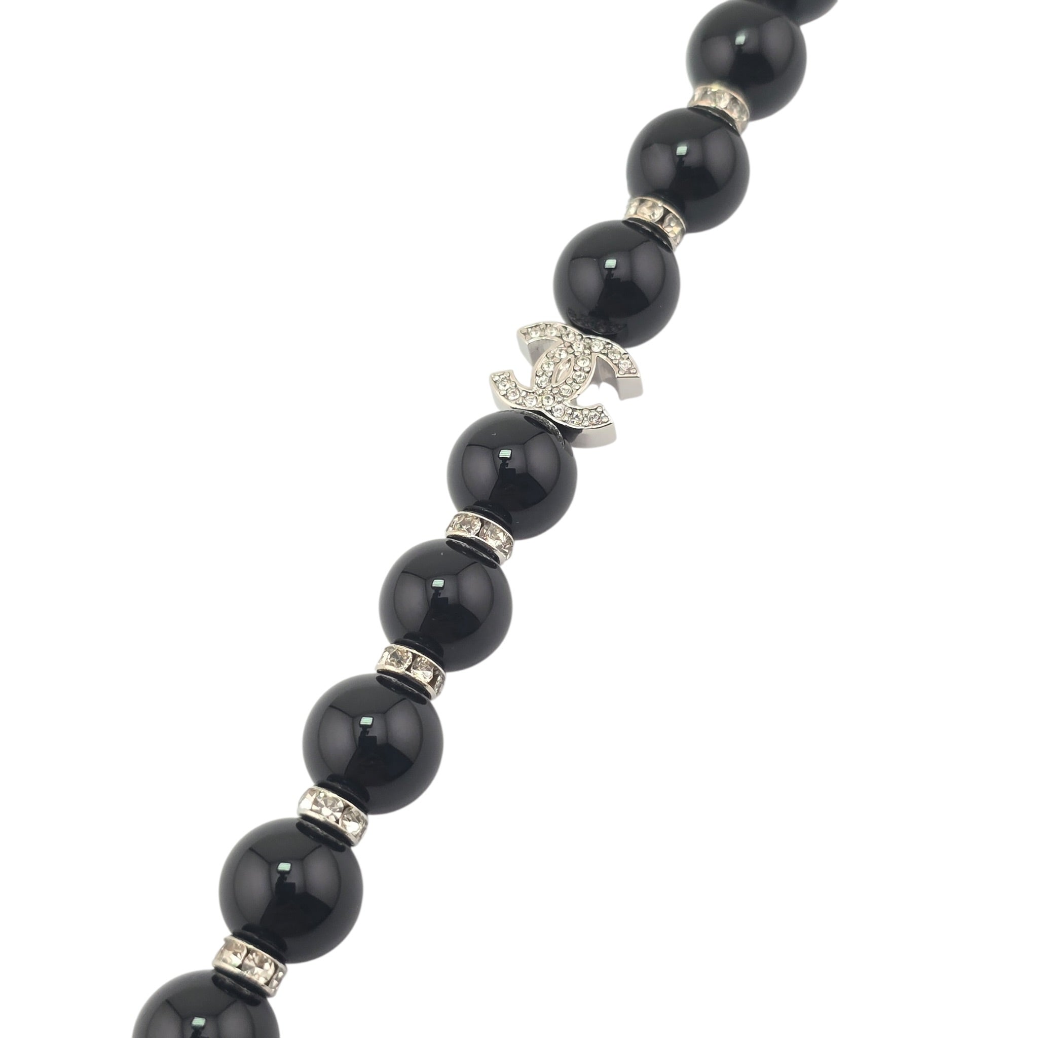 Chanel CC Black Faux Pearl Bracelet 2025 CHANEL