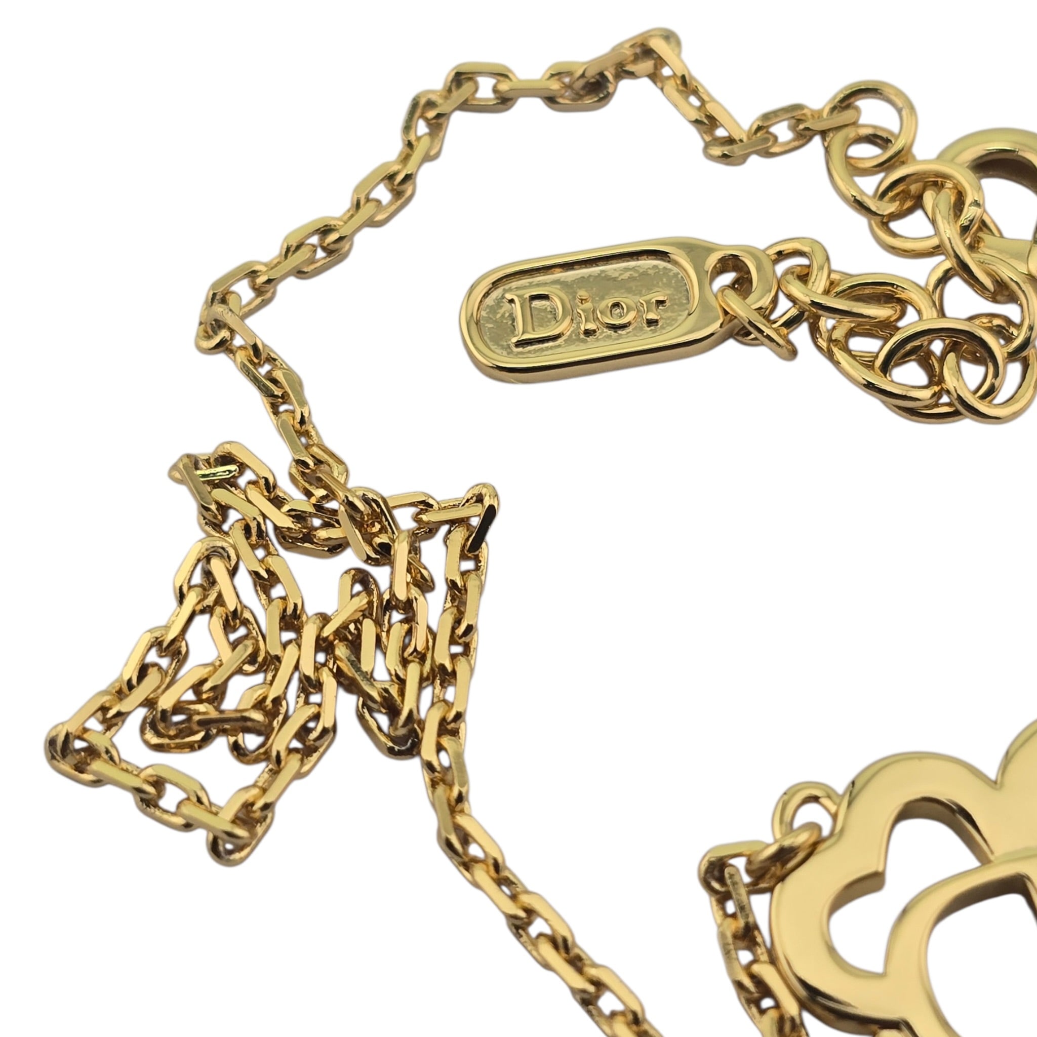 Christian Dior CD Shiny Clover Pendant Necklace DIOR
