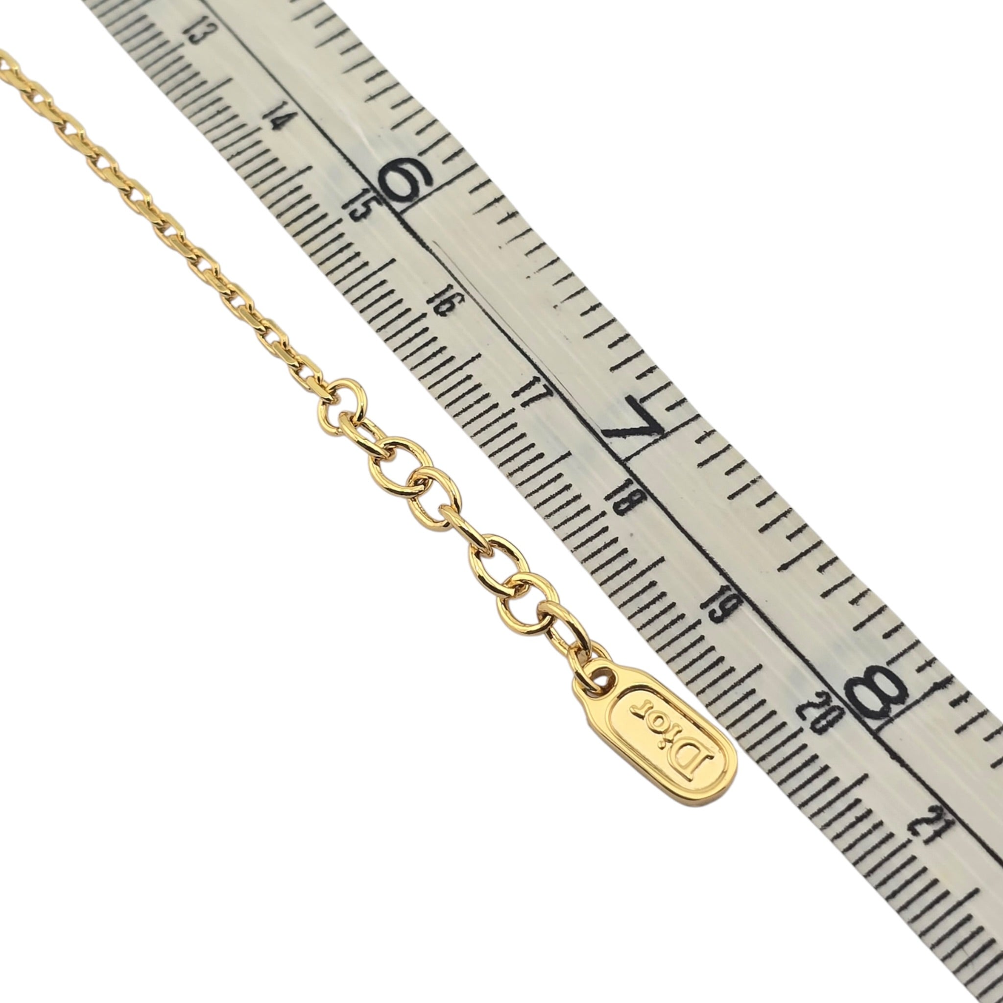 Christian Dior CD Shiny Clover Pendant Bracelet DIOR