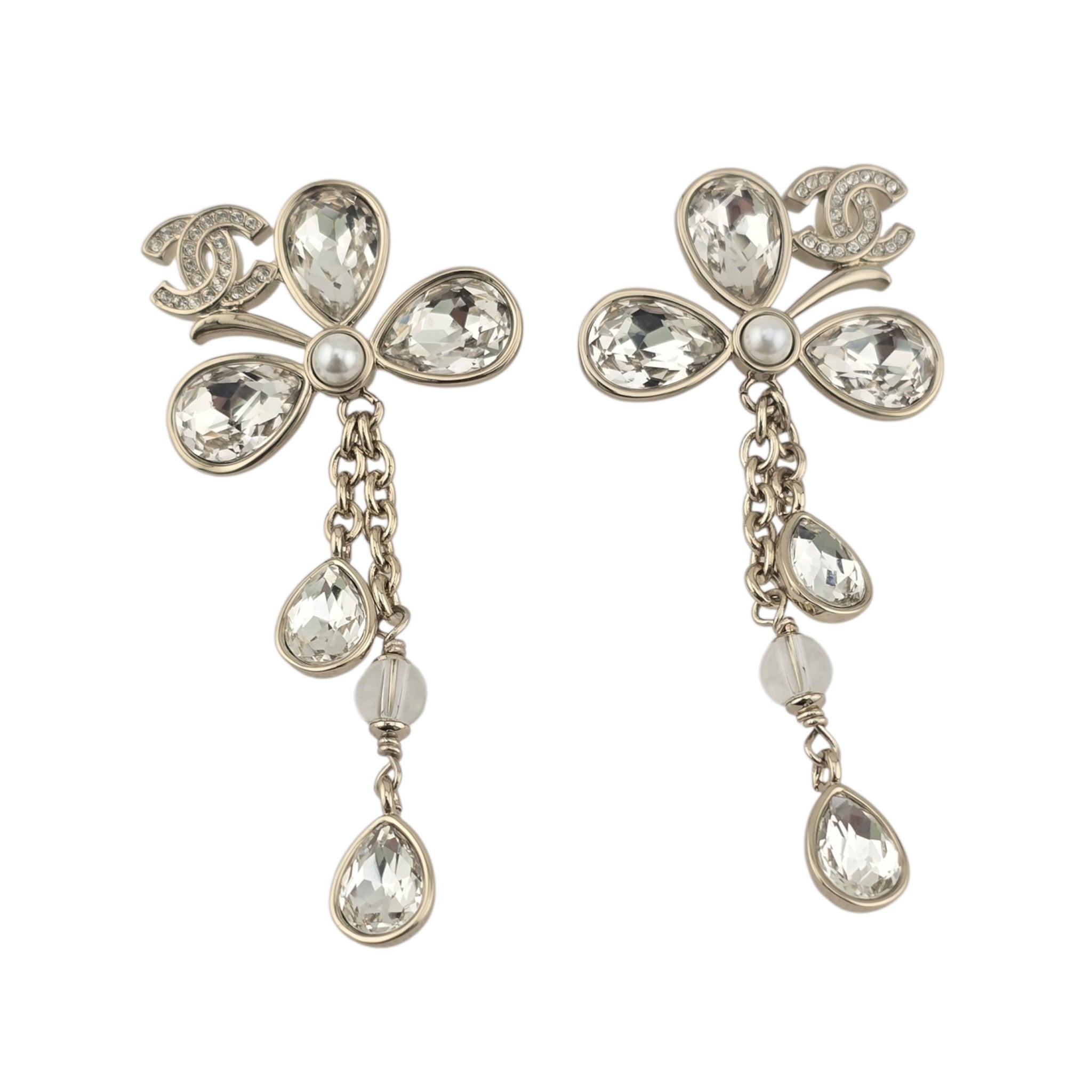 Chanel CC SS26 Crystal Drop Earrings 2026 CHANEL