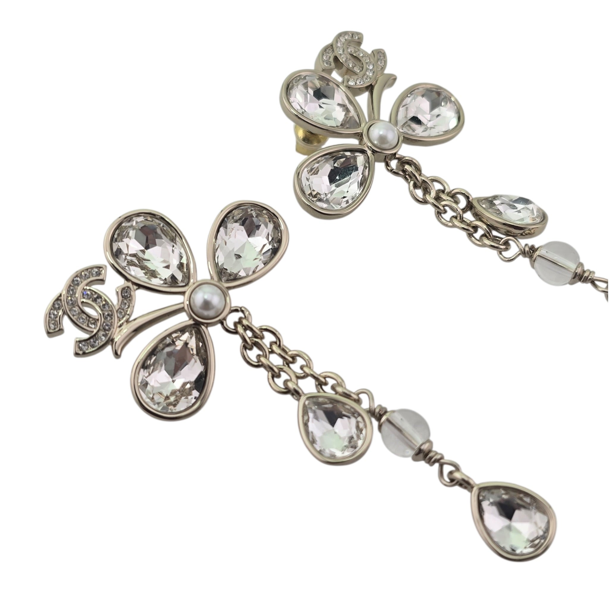 Chanel CC SS26 Crystal Drop Earrings 2026 CHANEL