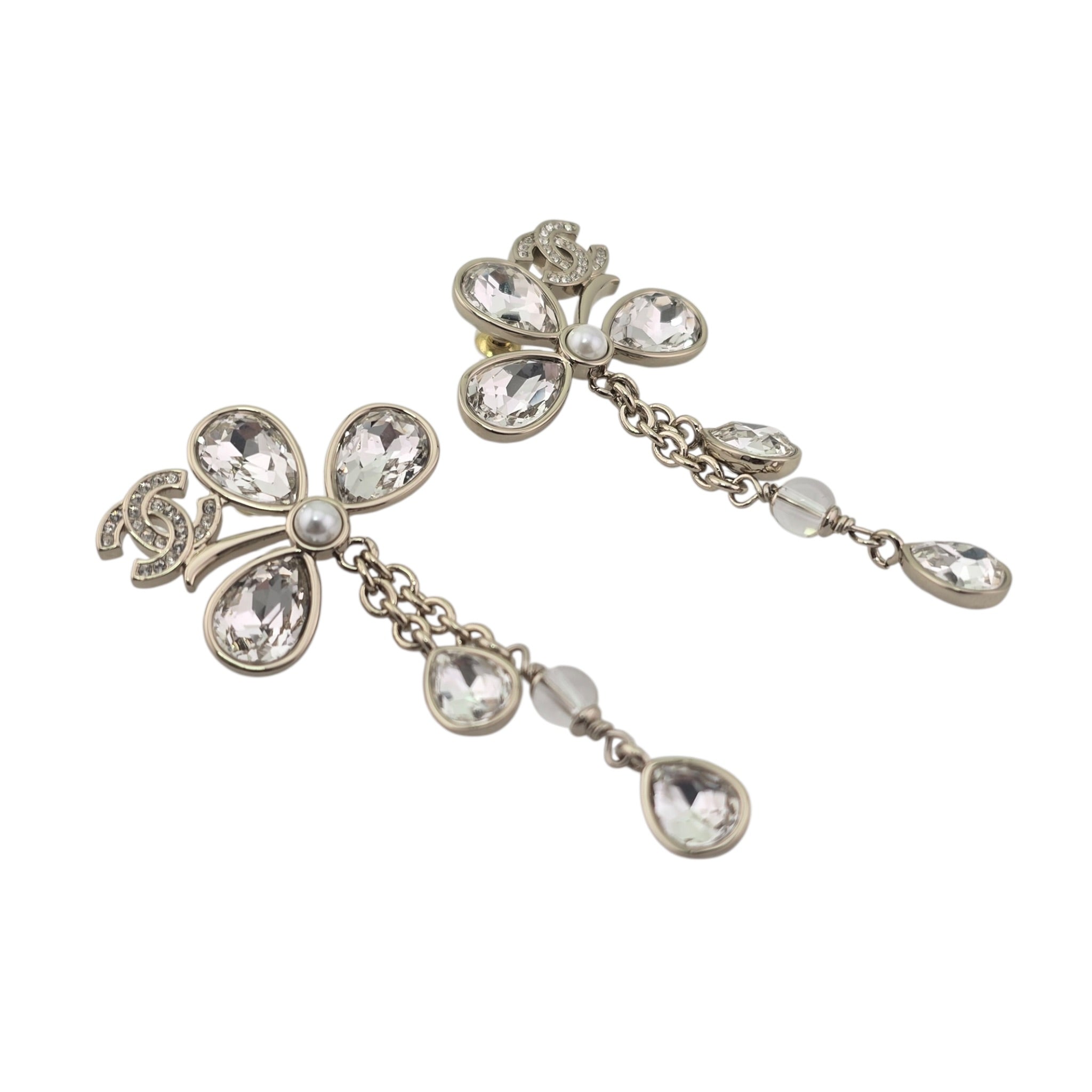 Chanel CC SS26 Crystal Drop Earrings 2026 CHANEL