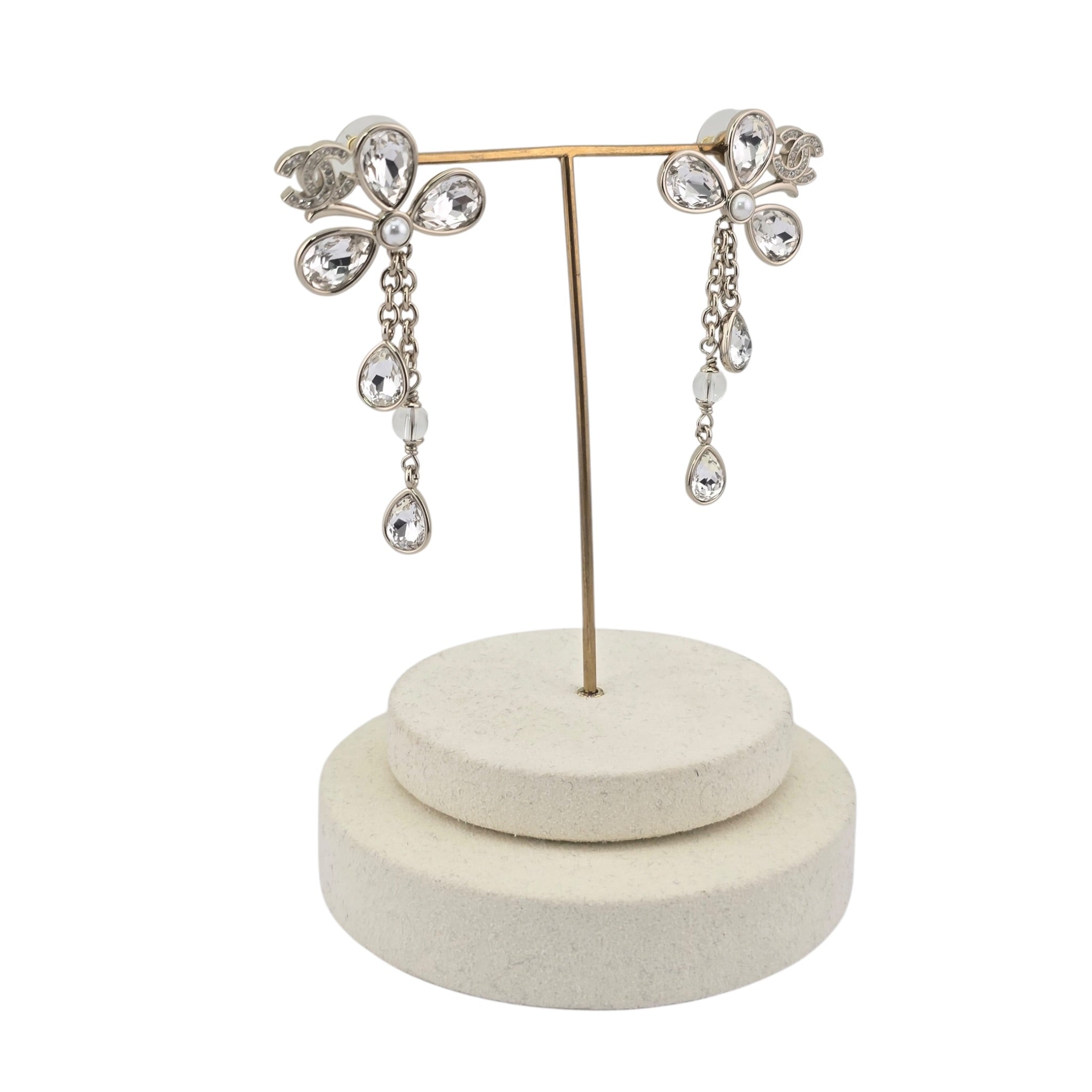 Chanel CC SS26 Crystal Drop Earrings 2026 CHANEL