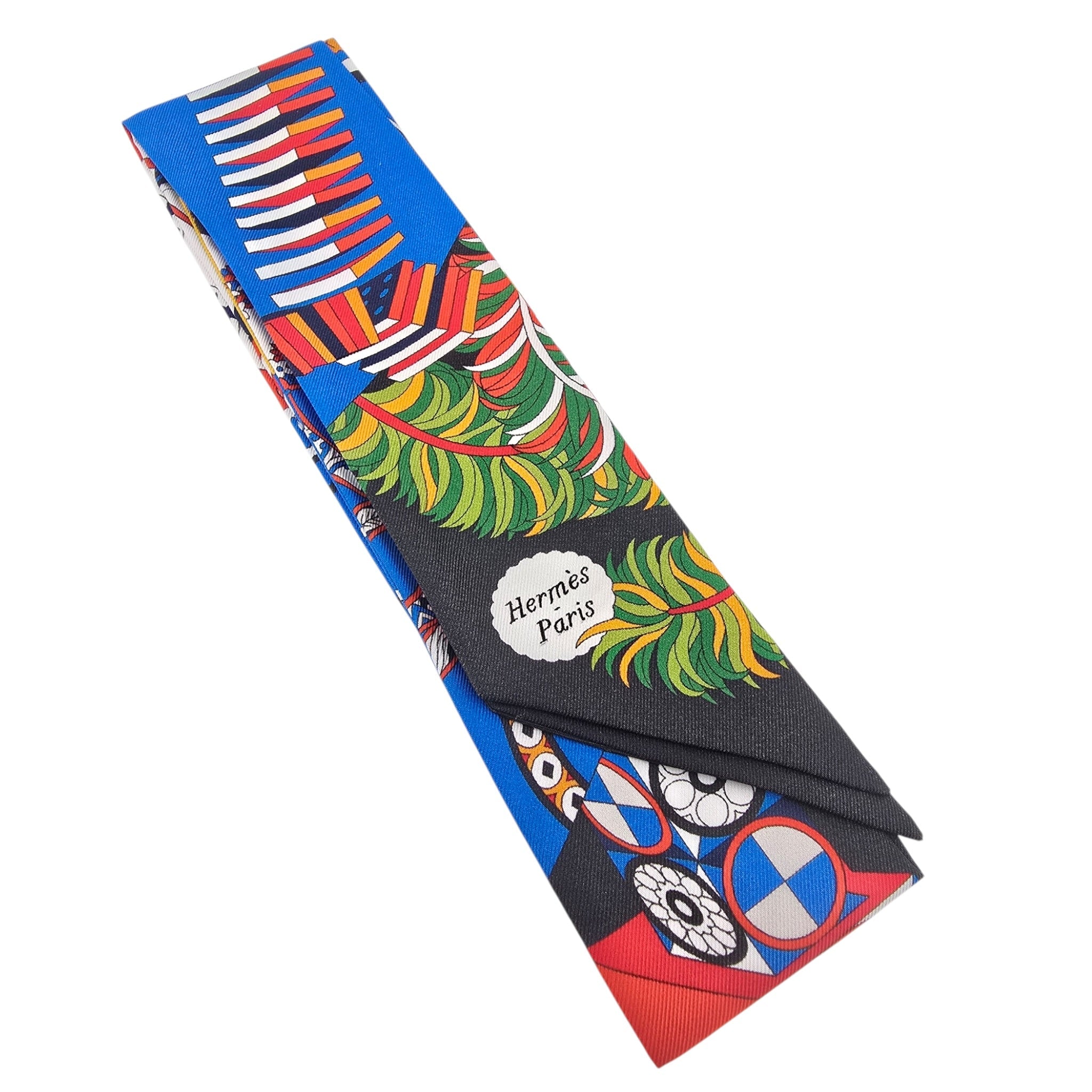 Hermes Silk Twilly De l'Ombrelle aux Duels HERMES