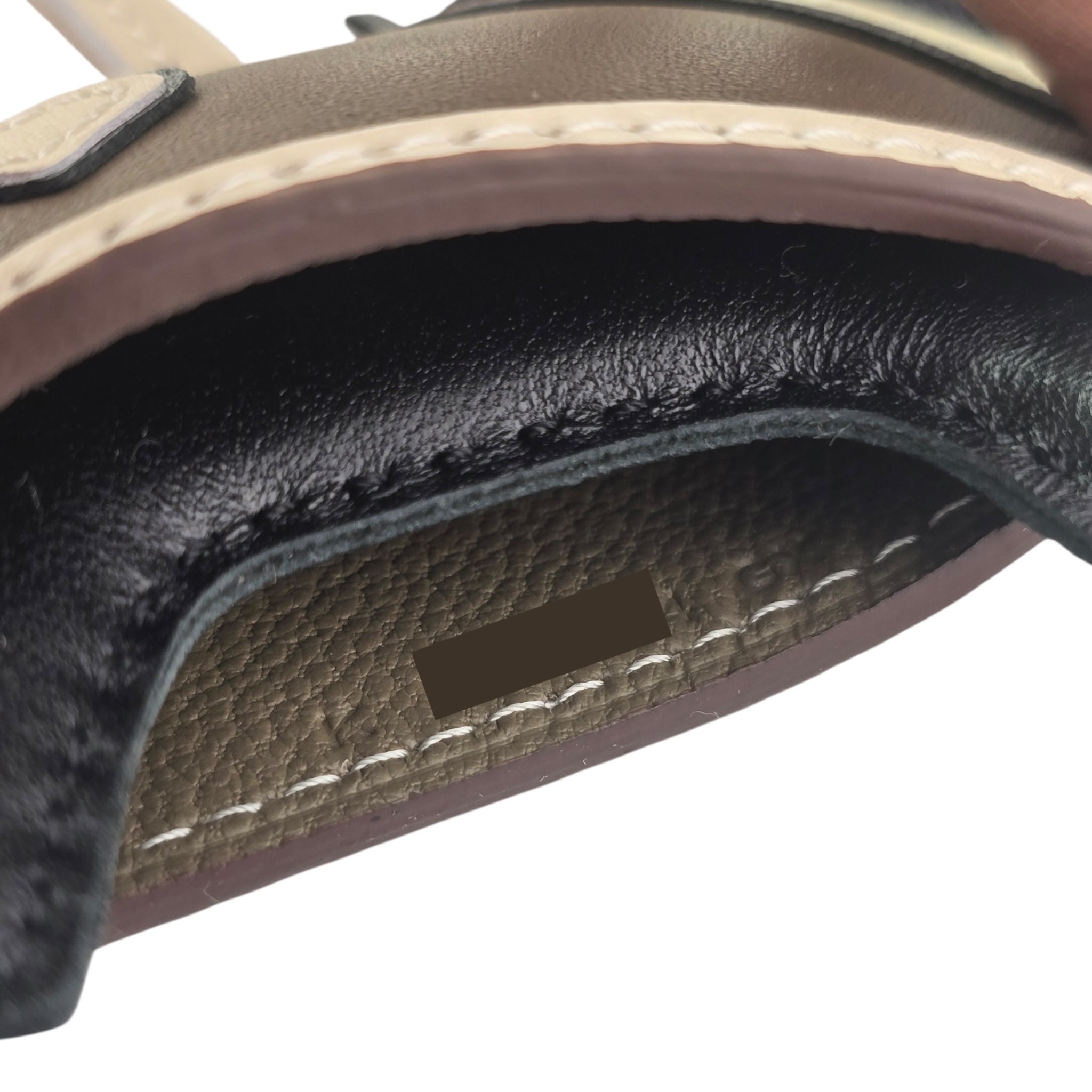 Hermès Rodeo Robeo Bag Charm PM Noir / Craie / Étoupe / Noir Milo Lambskin HERMES