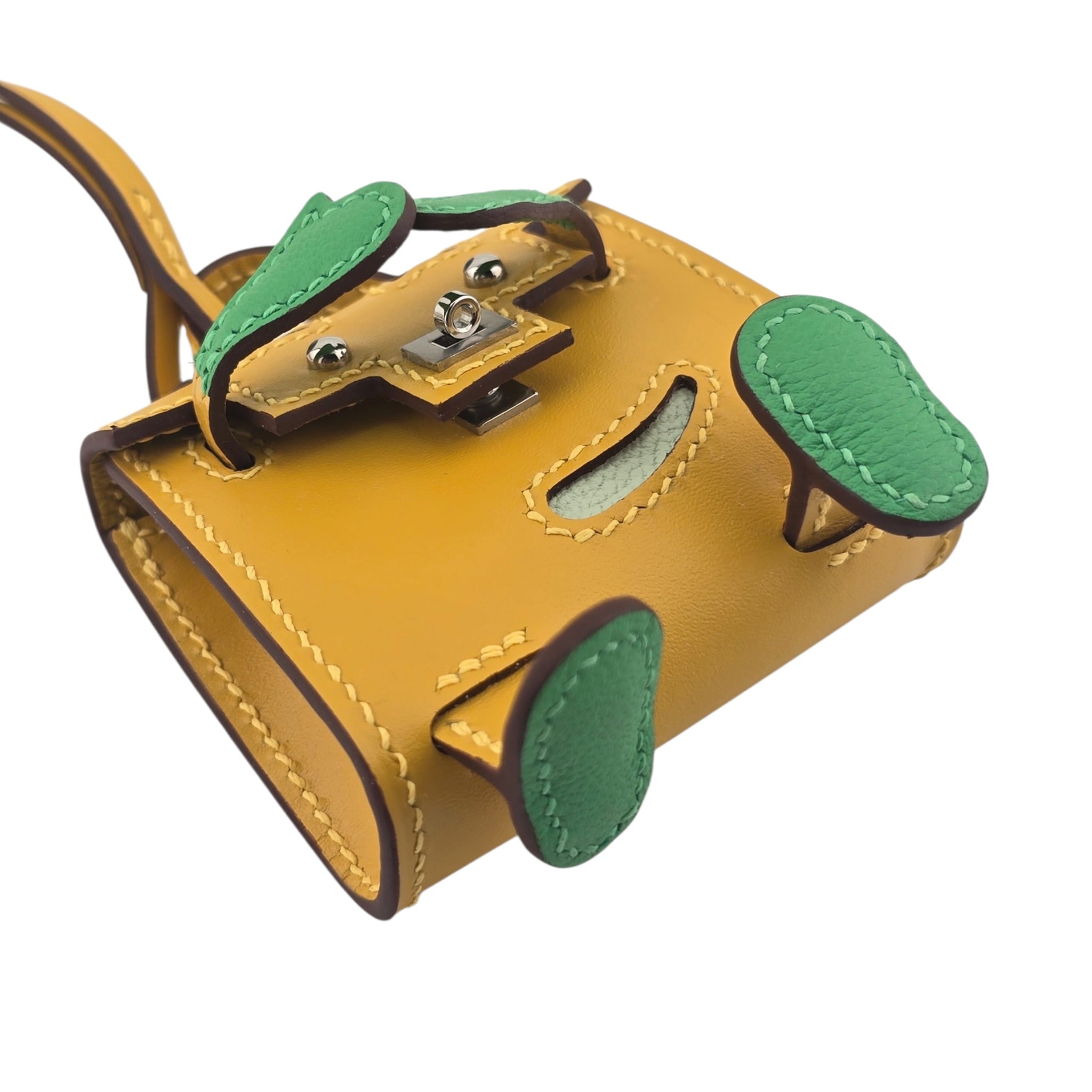 Hermès Quelle Idole Kelly Doll Bag Charm Foin HERMES
