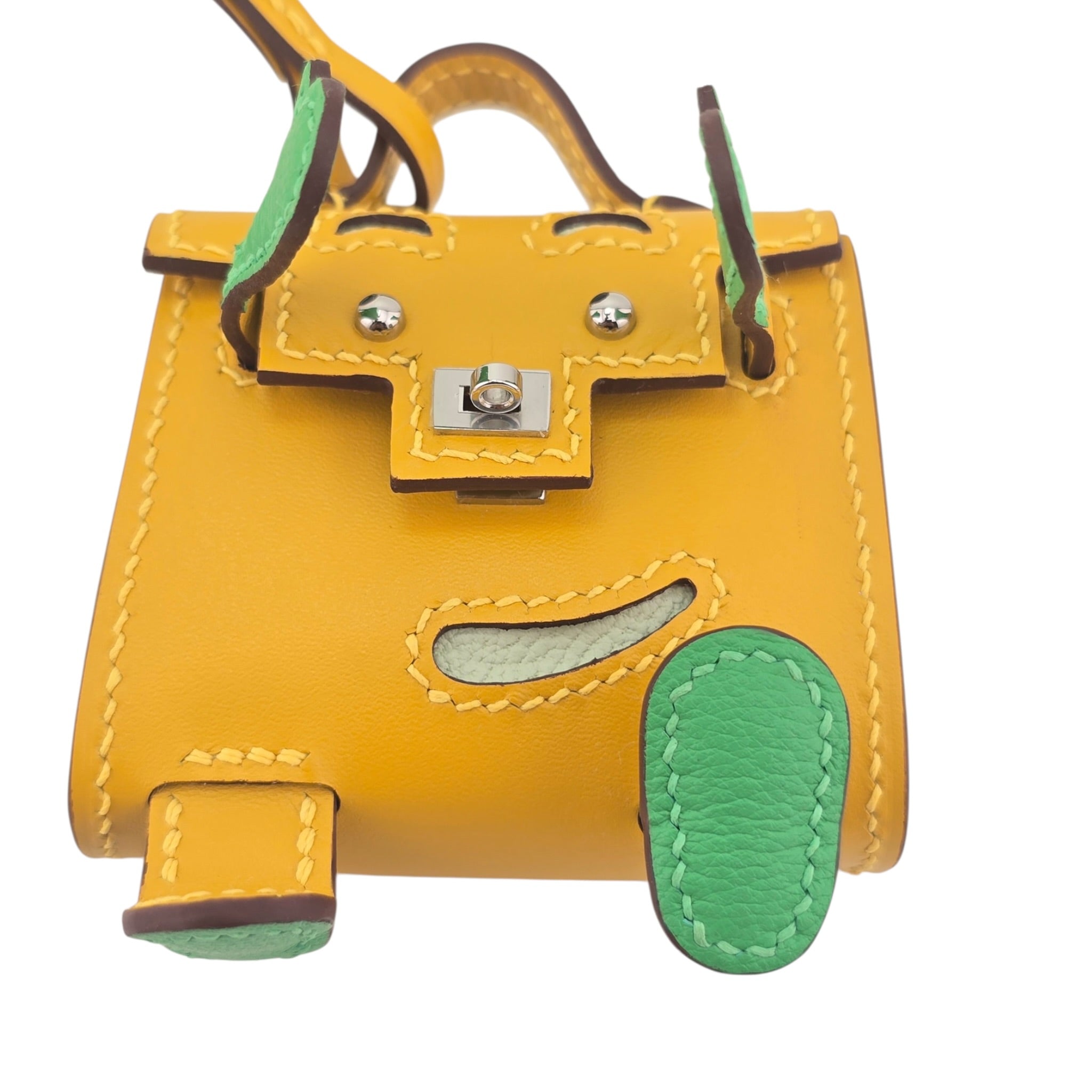 Hermès Quelle Idole Kelly Doll Bag Charm Foin HERMES