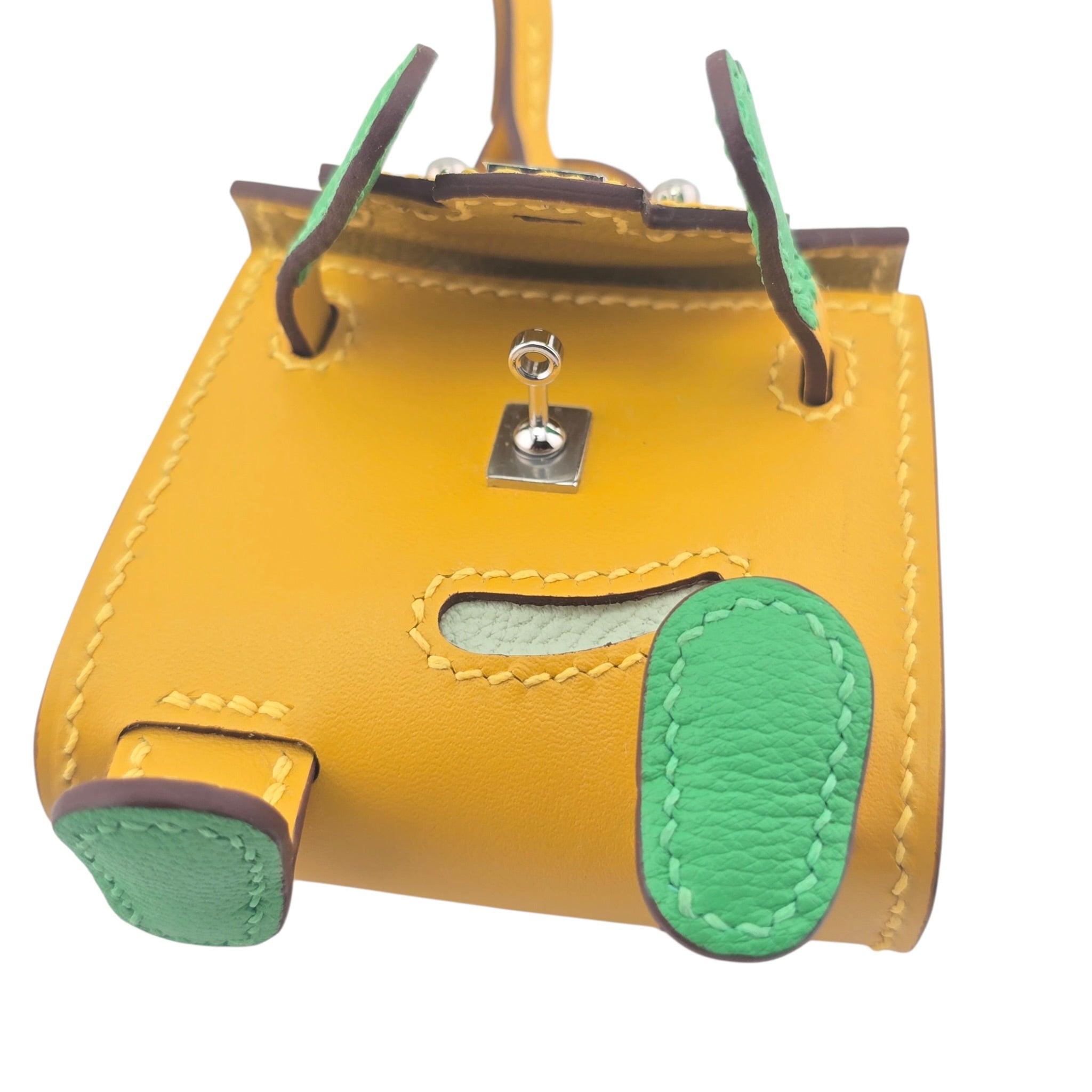 Hermès Quelle Idole Kelly Doll Bag Charm Foin HERMES