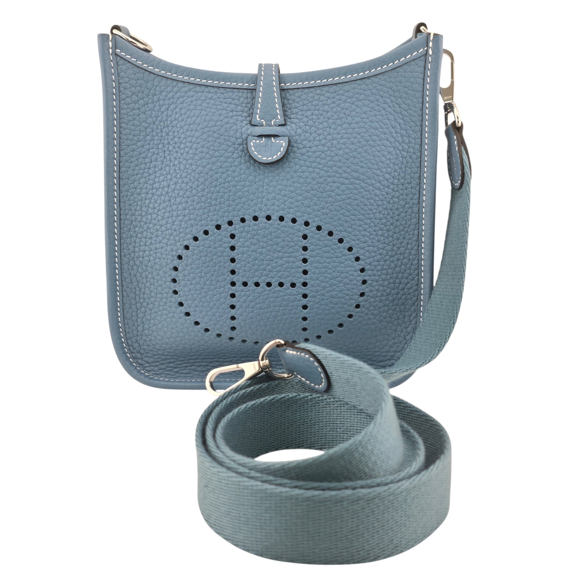 Hermès Bleu Jean Evelyne 16 Taurillon Clemence PHW K 2025 HERMES