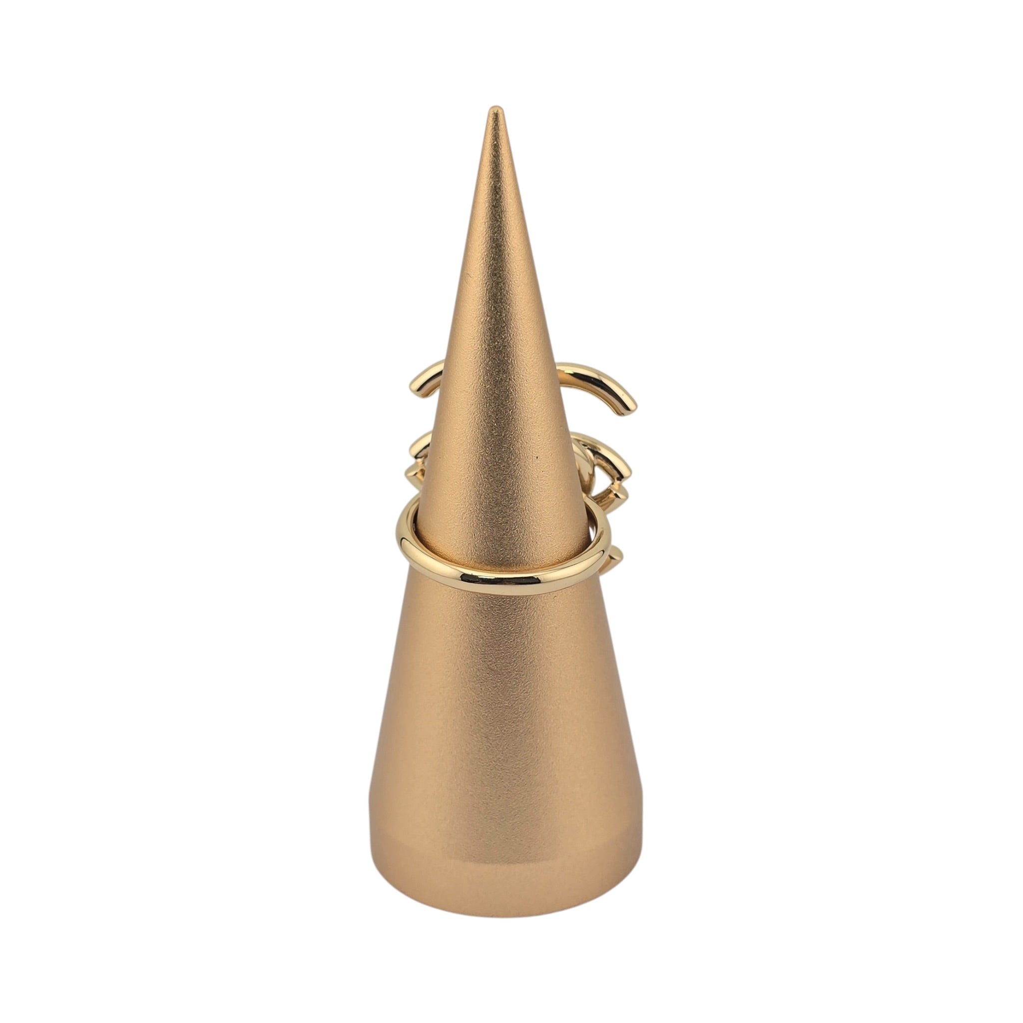 Chanel CC Double Interlock Gold Ring 2026 CHANEL