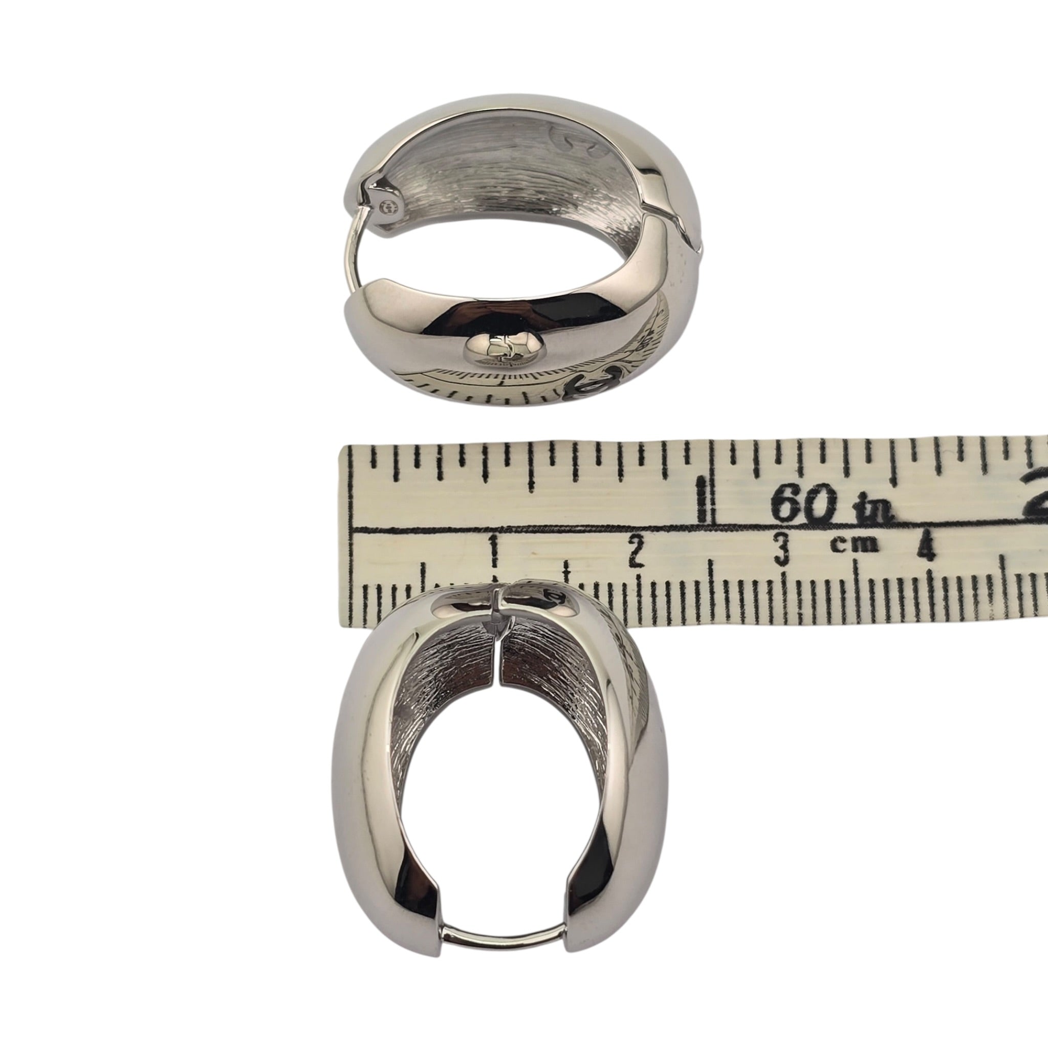 Chanel CC Silver Hoop Earrings SS26 2026 CHANEL