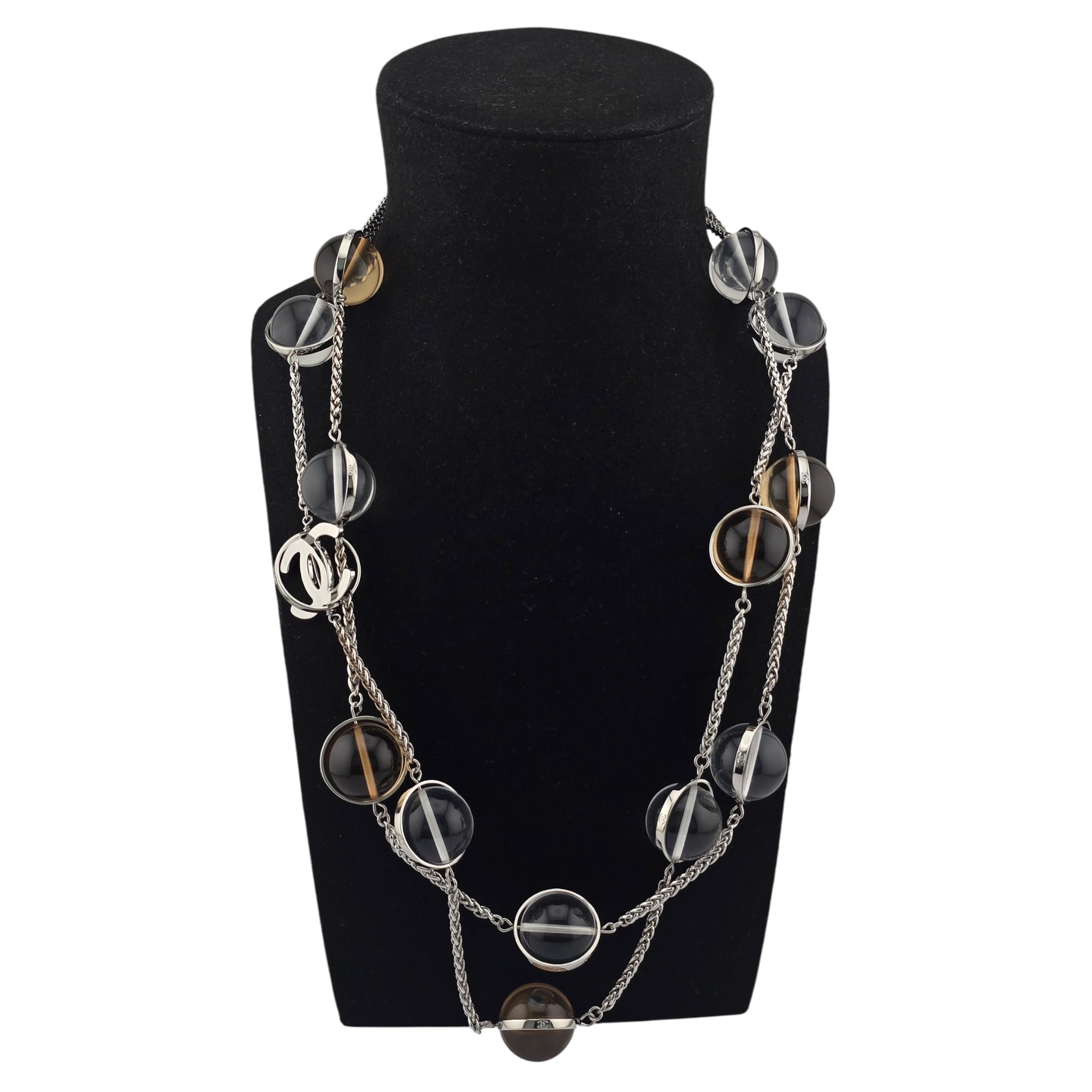 Chanel CC Pendant Clear Long Necklace SS26 2026 CHANEL