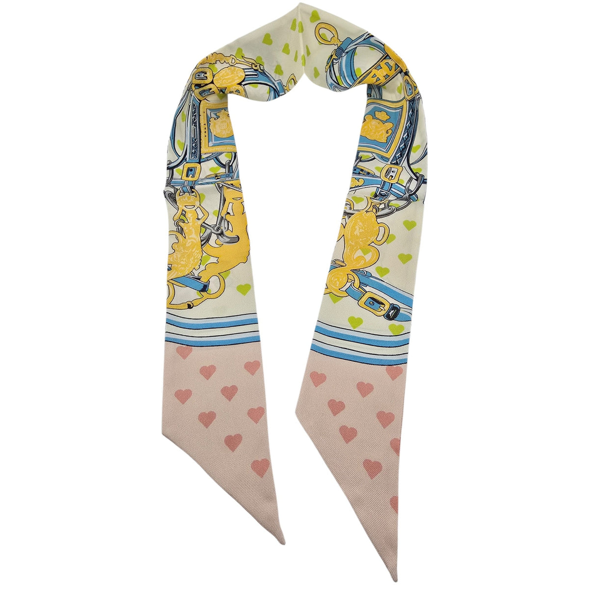 Hermes Silk Twilly Love Heart Brides De Gala HERMES