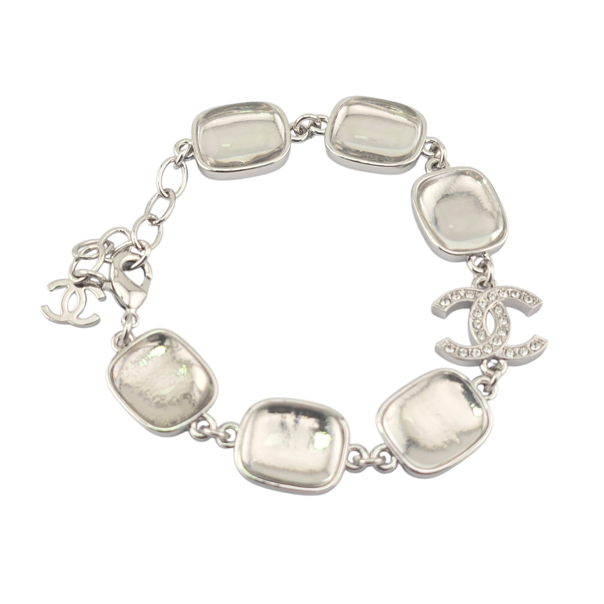Chanel CC Silver Metal Bracelet 2026 CHANEL