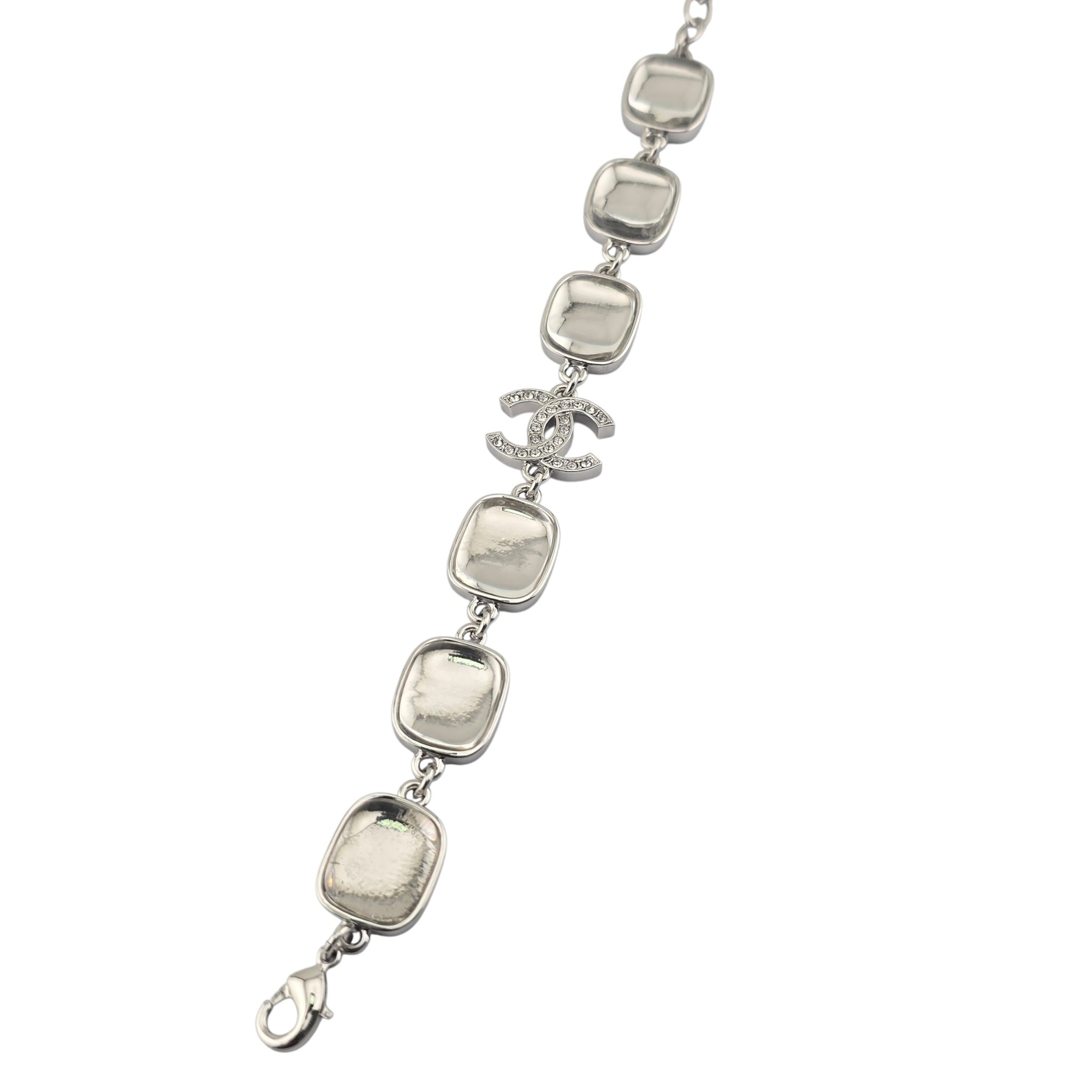 Chanel CC Silver Metal Bracelet 2026 CHANEL