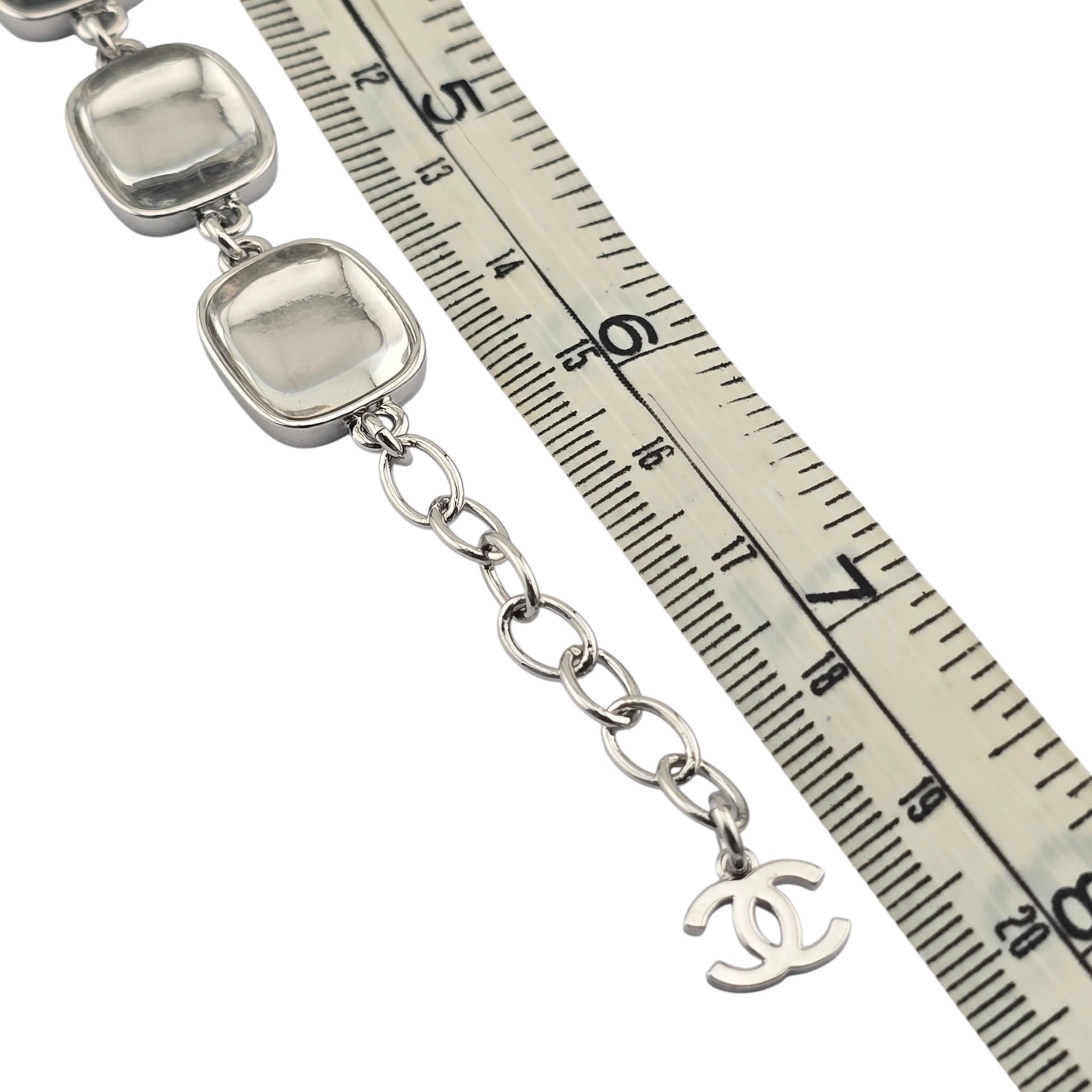 Chanel CC Silver Metal Bracelet 2026 CHANEL