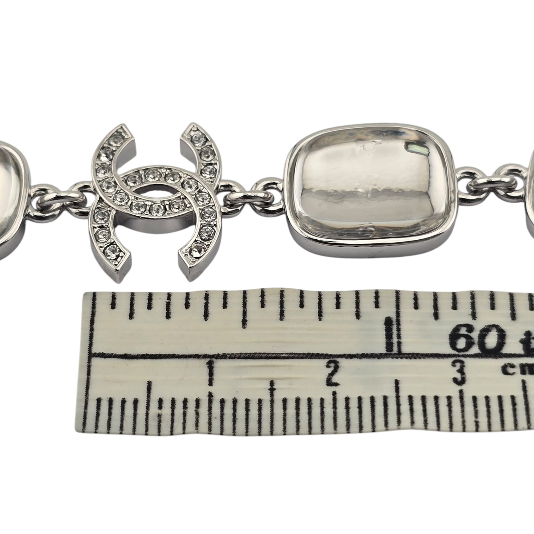Chanel CC Silver Metal Bracelet 2026 CHANEL