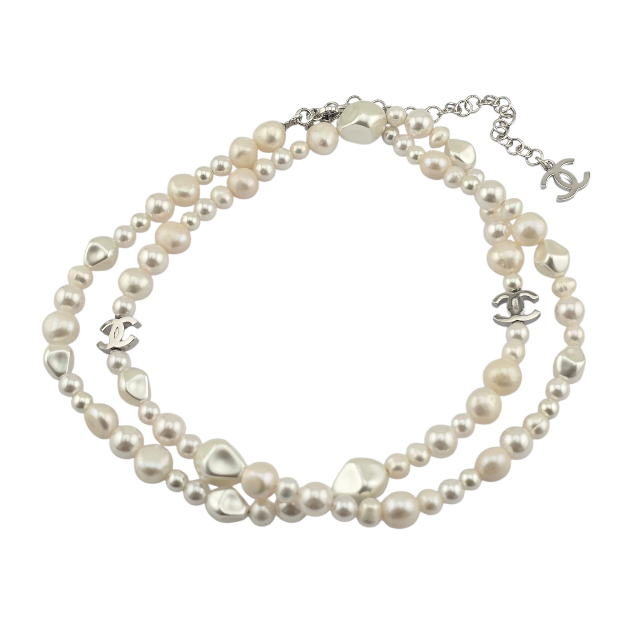 Chanel CC Long Faux Pearl Necklace 2026 CHANEL
