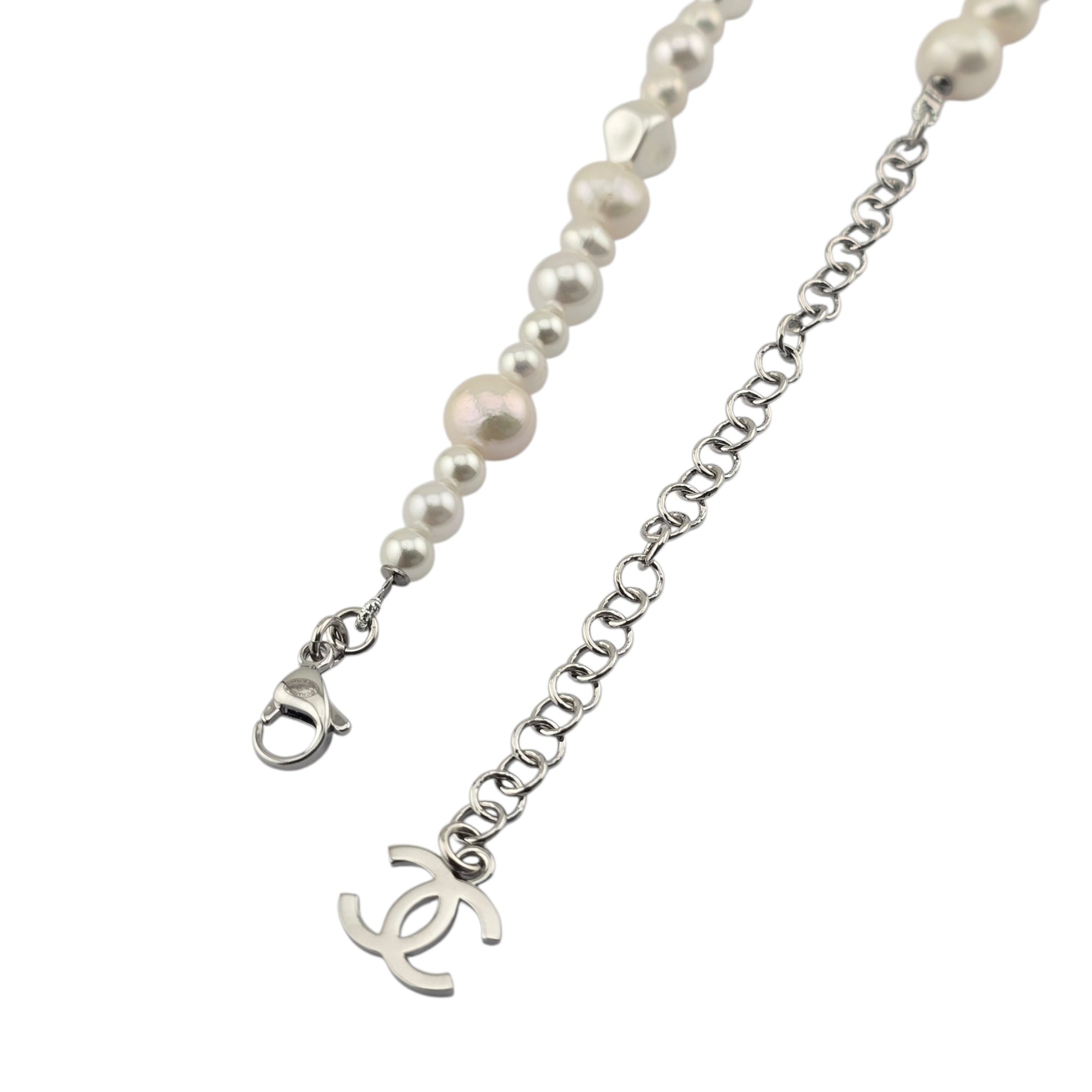 Chanel CC Long Faux Pearl Necklace 2026 CHANEL