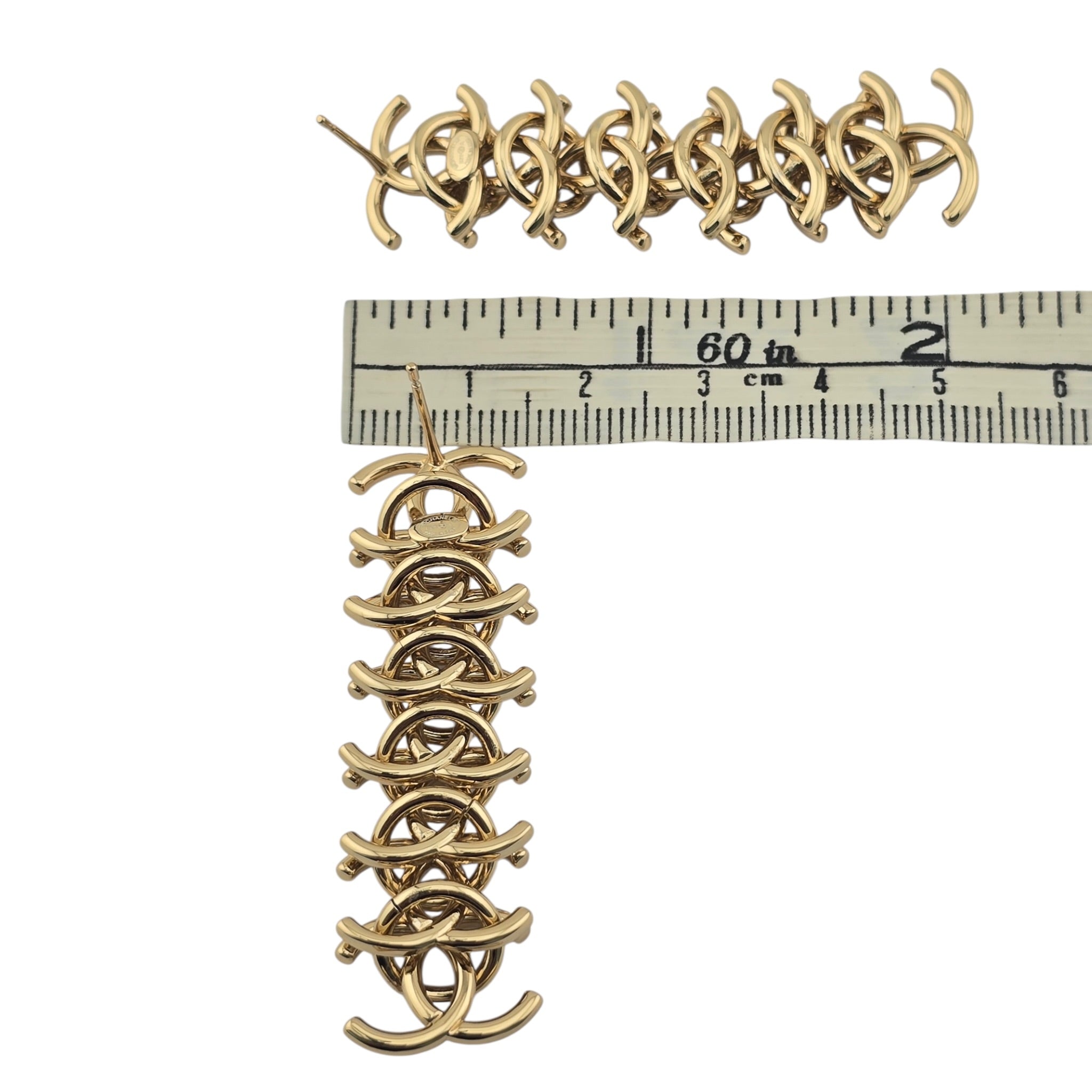 Chanel CC Drop Pendant Gold Earrings 2026 CHANEL