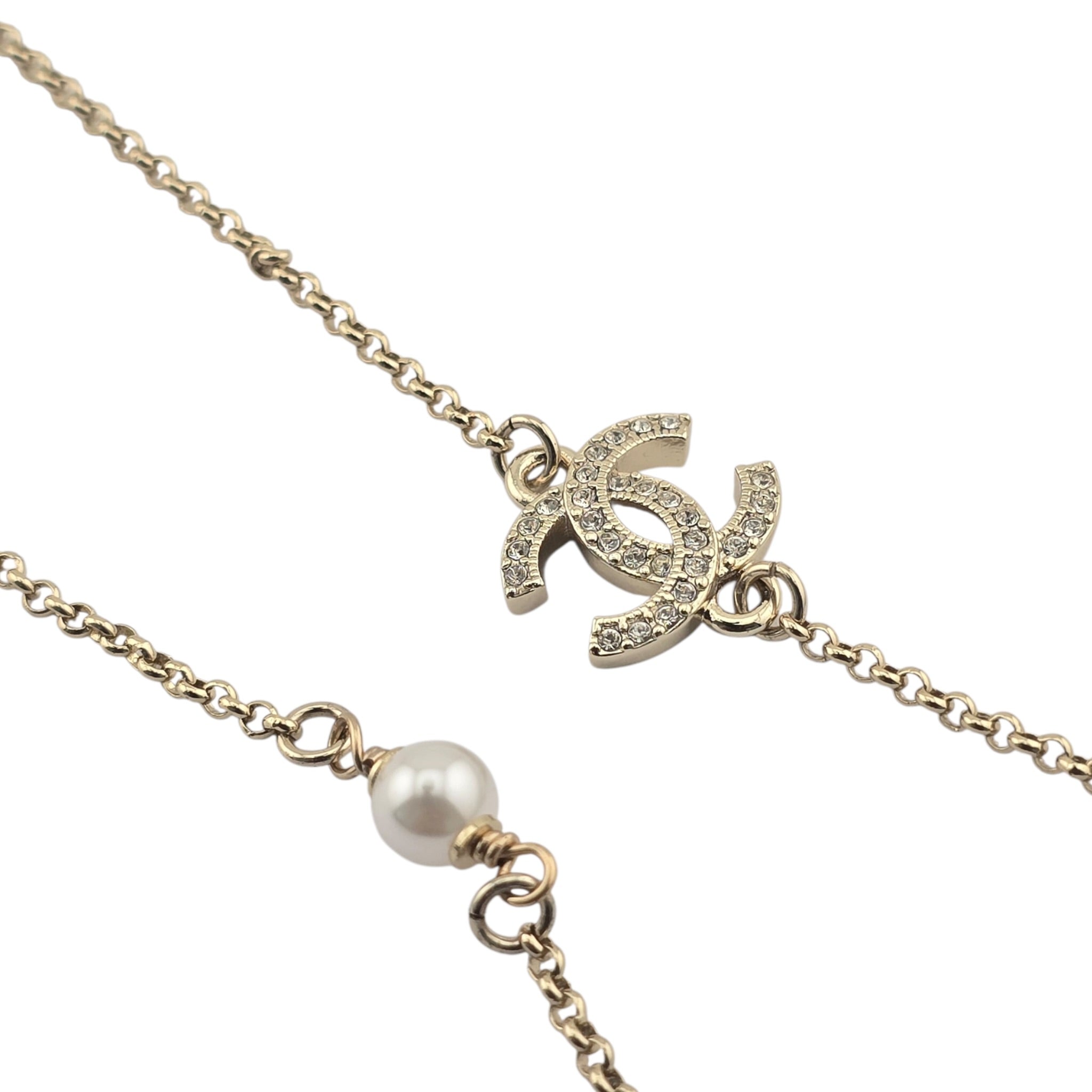 Chanel CC Long Gold Necklace 2025 CHANEL