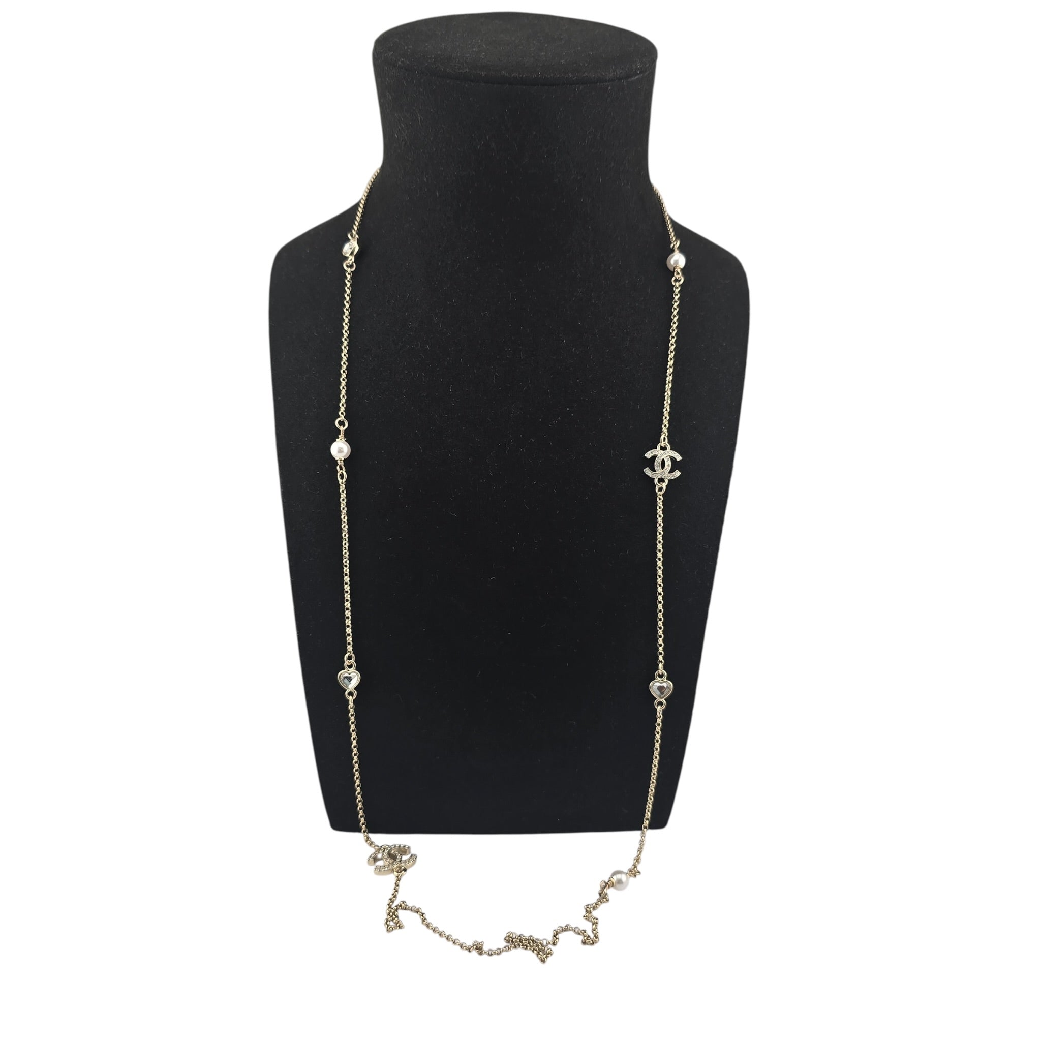 Chanel CC Long Gold Necklace 2025 CHANEL