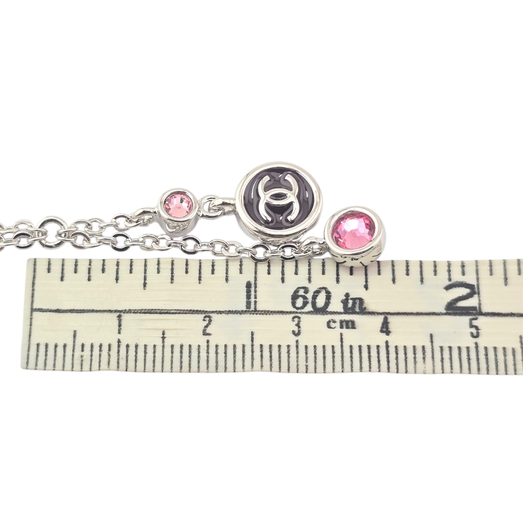 Chanel CC Drop Pendant Silver Necklace 2026 CHANEL
