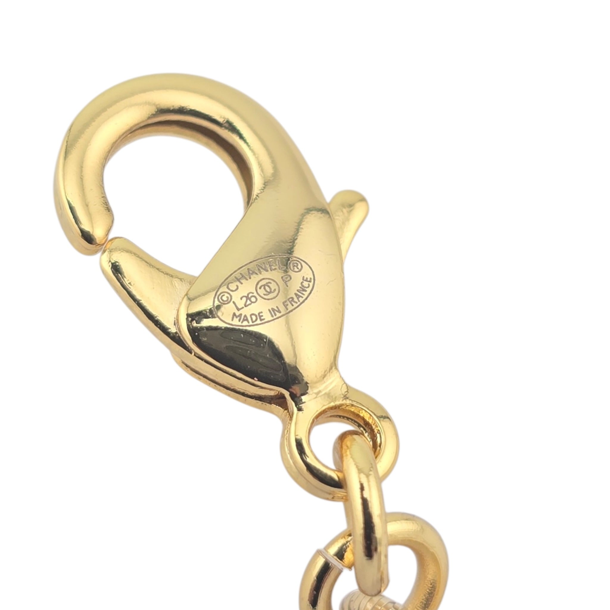 Chanel CC Faux Pearl Gold Bracelet 2026 CHANEL
