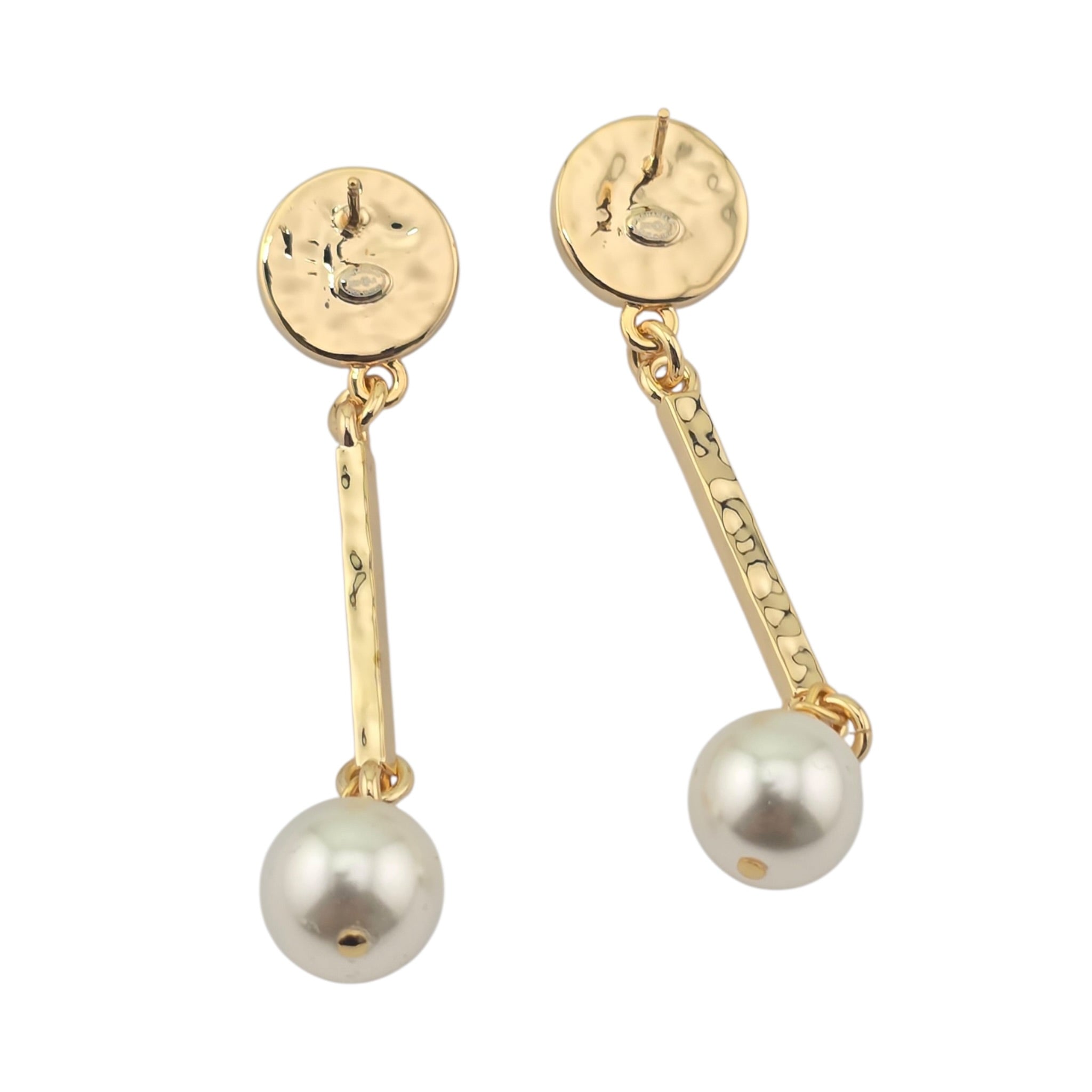 Chanel CC Pendant Gold Faux Pearl Earrings 2026 CHANEL