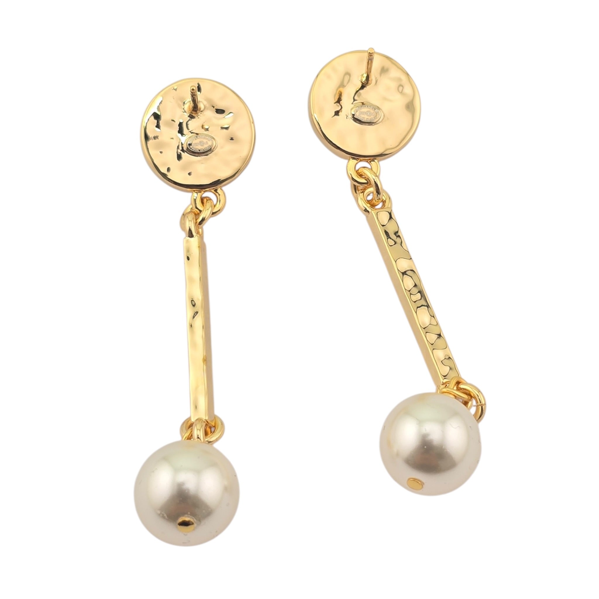 Chanel CC Pendant Gold Faux Pearl Earrings 2026 CHANEL