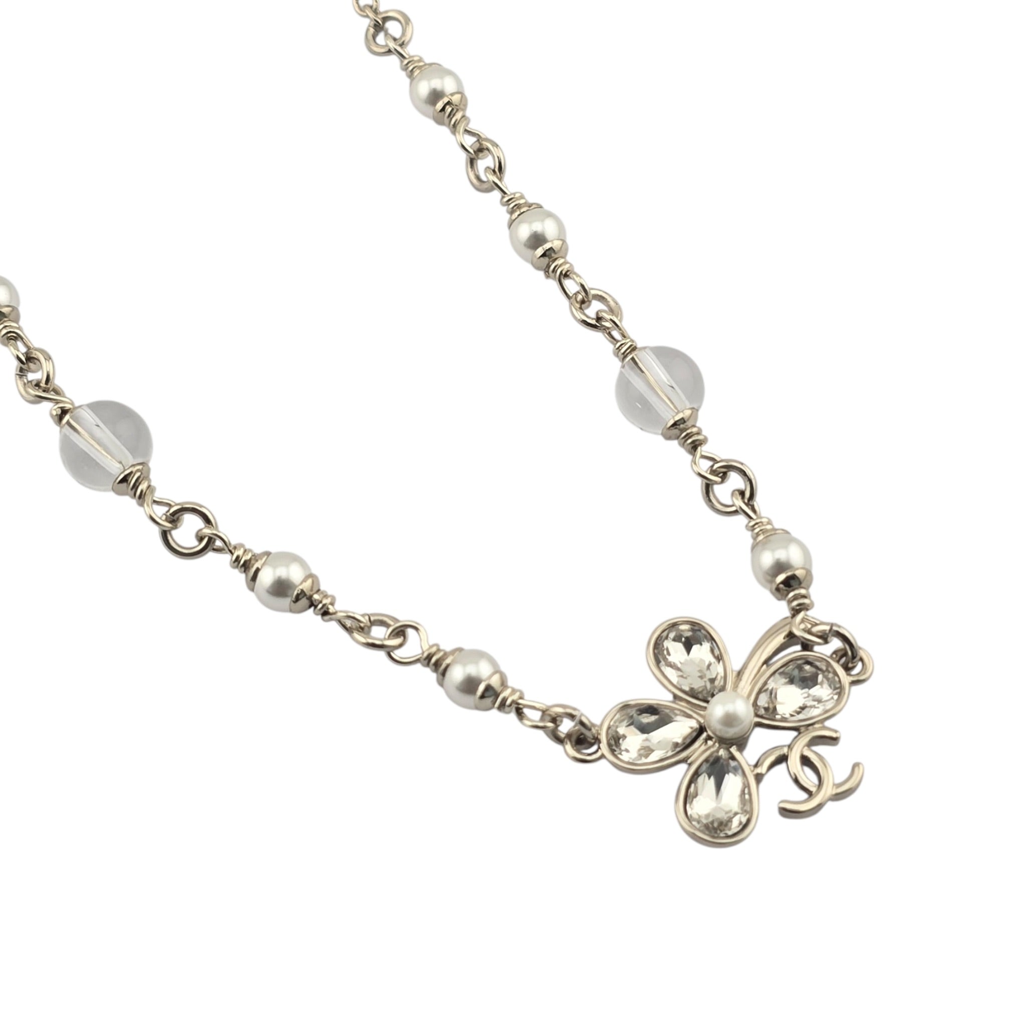Chanel CC Flower Pendant Gold Necklace 2026 CHANEL