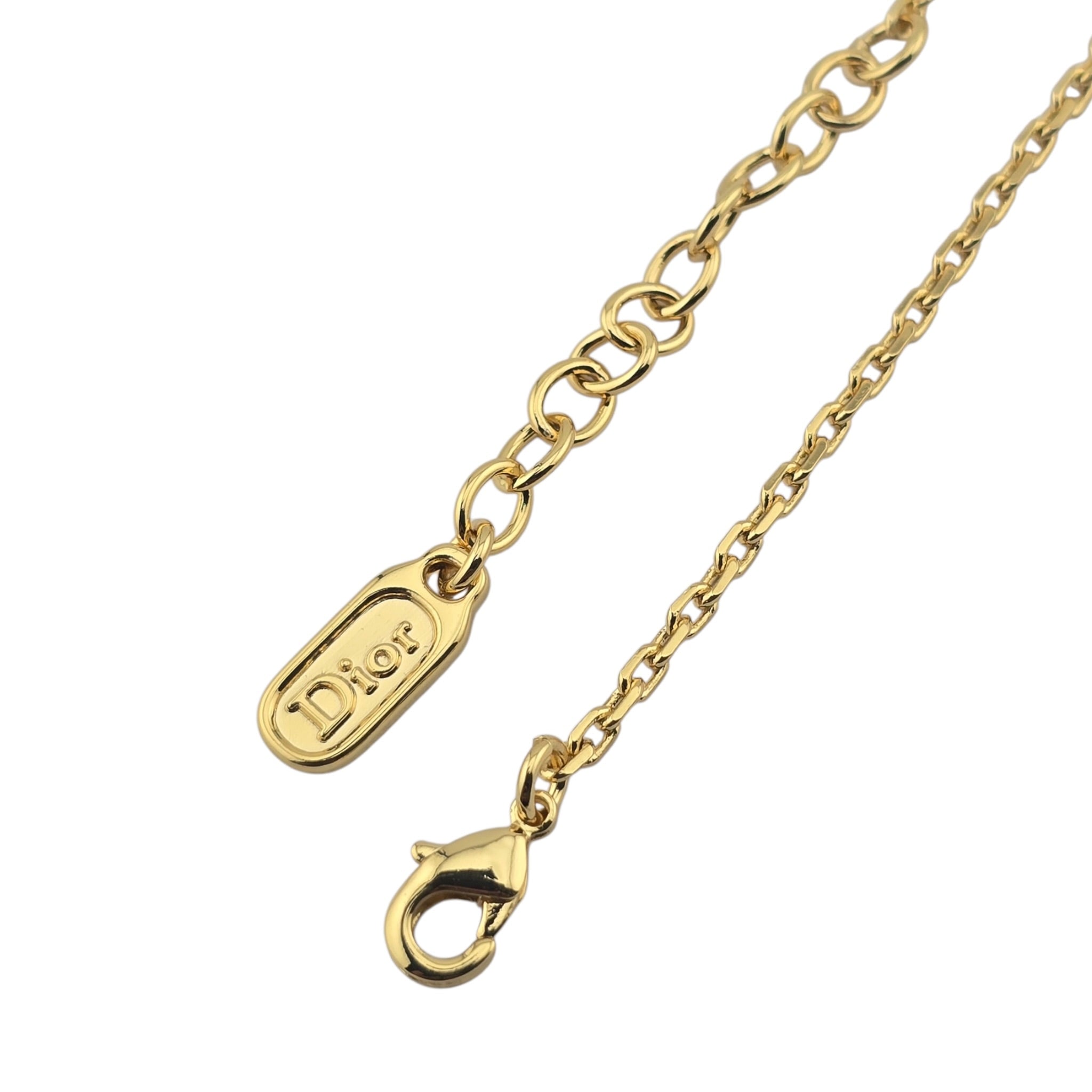 Christian Dior Garden Mother of Pearl Gold Necklace DIOR