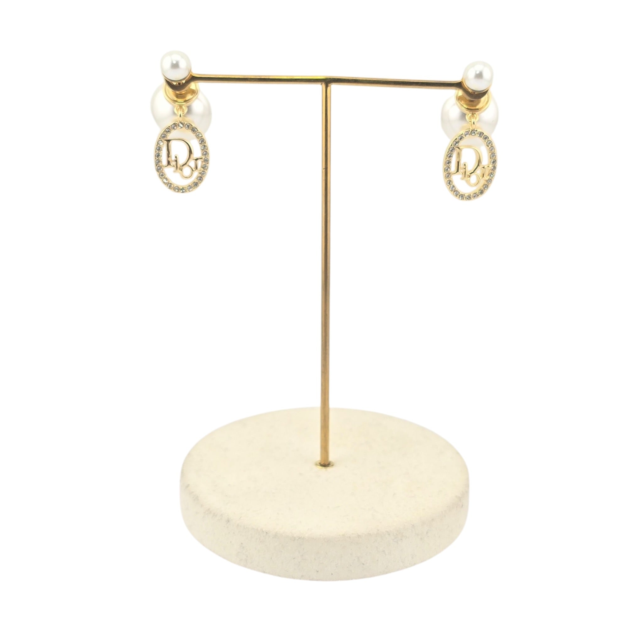 Christian Dior Tribales Gold Crystal Earrings DIOR
