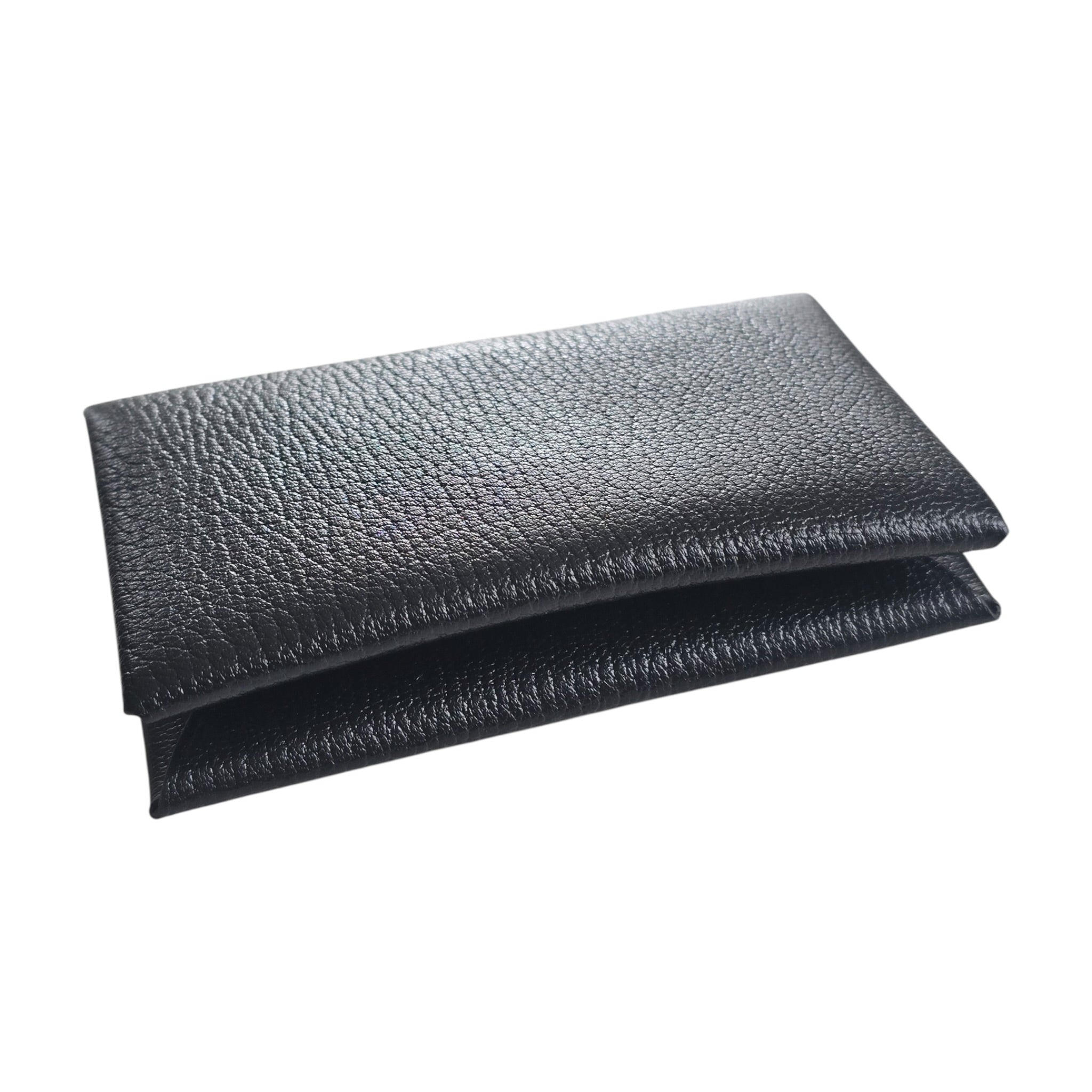 Hermès Calvi Card Holder Noir Chevre Mysore HERMES