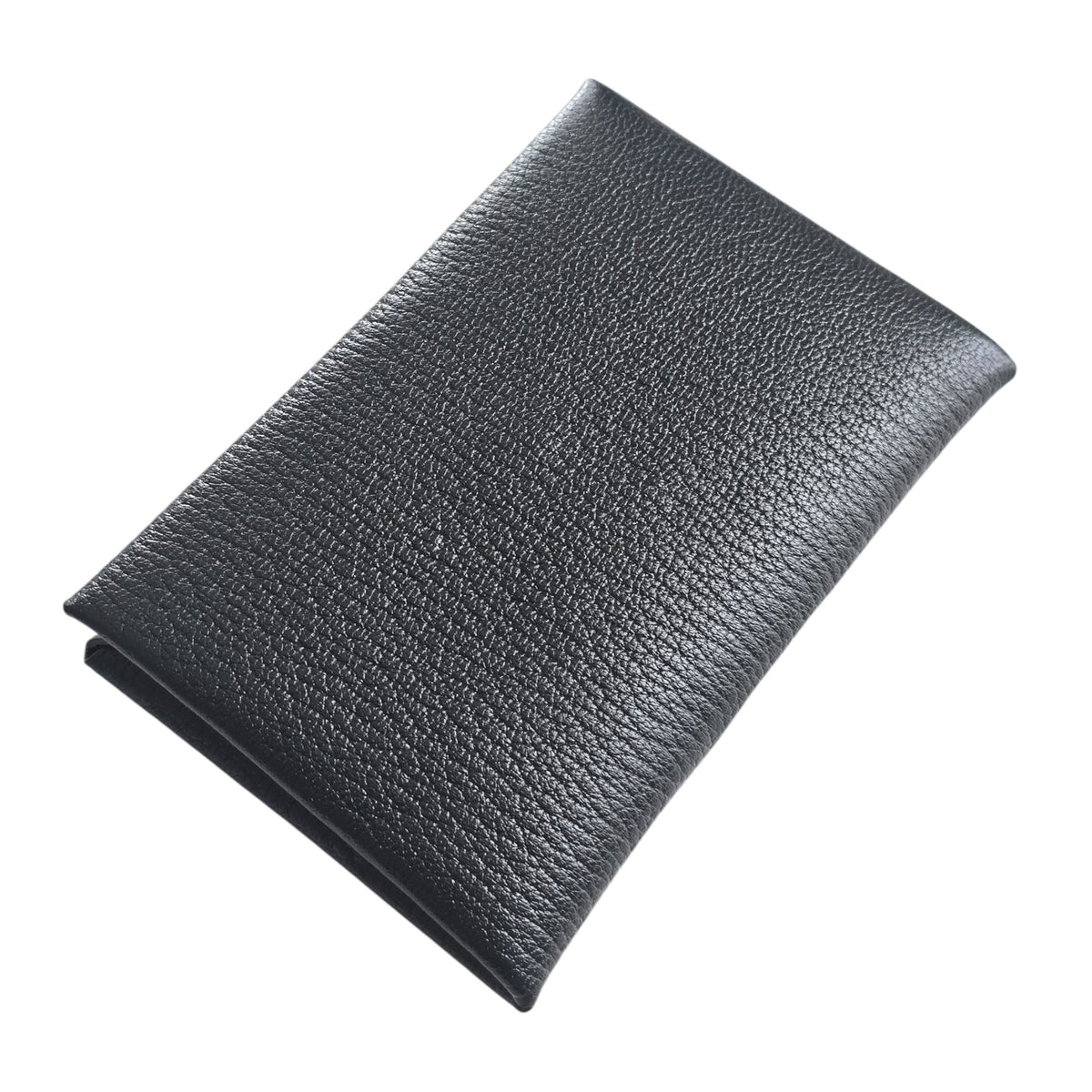 Hermès Calvi Card Holder Noir Chevre Mysore HERMES